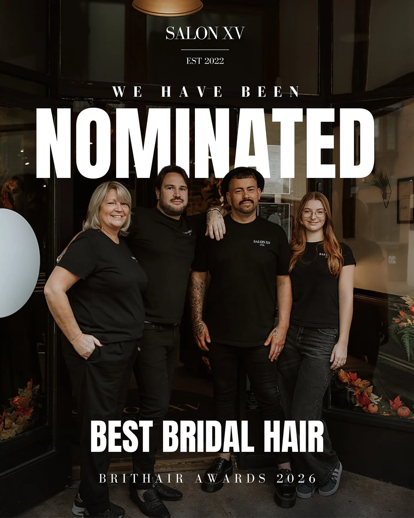 We&rsquo;re delighted to have been nominated for the &lsquo;Best Bridal Hair&rsquo; category in the BritHair Awards 2026!

You can vote for us now via the link below: 

www.brittradeawards.org/brithair

Thank you, as always, for your support!

🖤✂️

