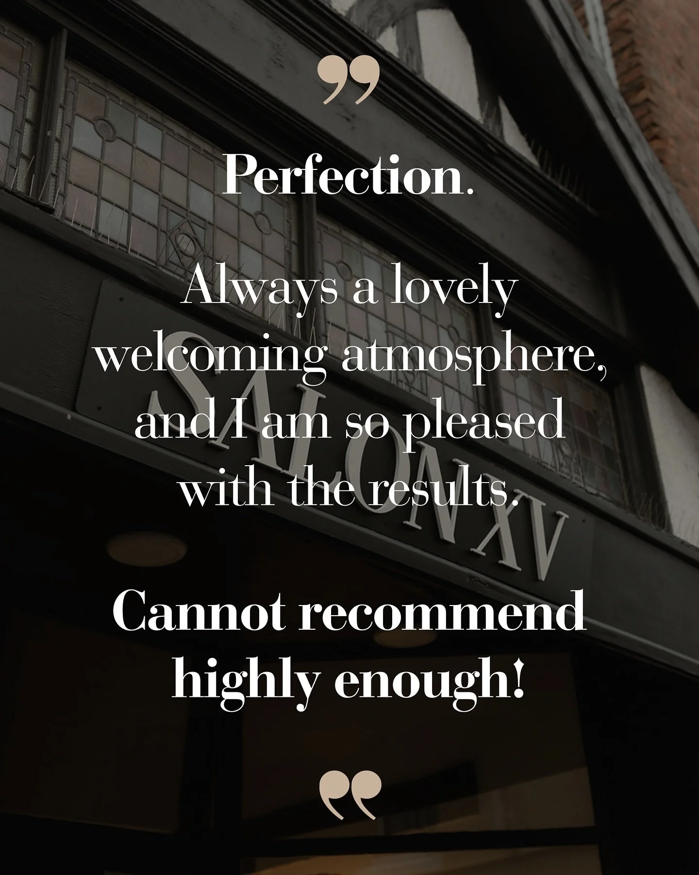 &ldquo;𝐏𝐞𝐫𝐟𝐞𝐜𝐭𝐢𝐨𝐧. 

Always a lovely welcoming atmosphere, and I am so pleased with the results. 

𝐂𝐚𝐧𝐧𝐨𝐭 𝐫𝐞𝐜𝐨𝐦𝐦𝐞𝐧𝐝 𝐡𝐢𝐠𝐡𝐥𝐲 𝐞𝐧𝐨𝐮𝐠𝐡!&ldquo; 

🖤✂️