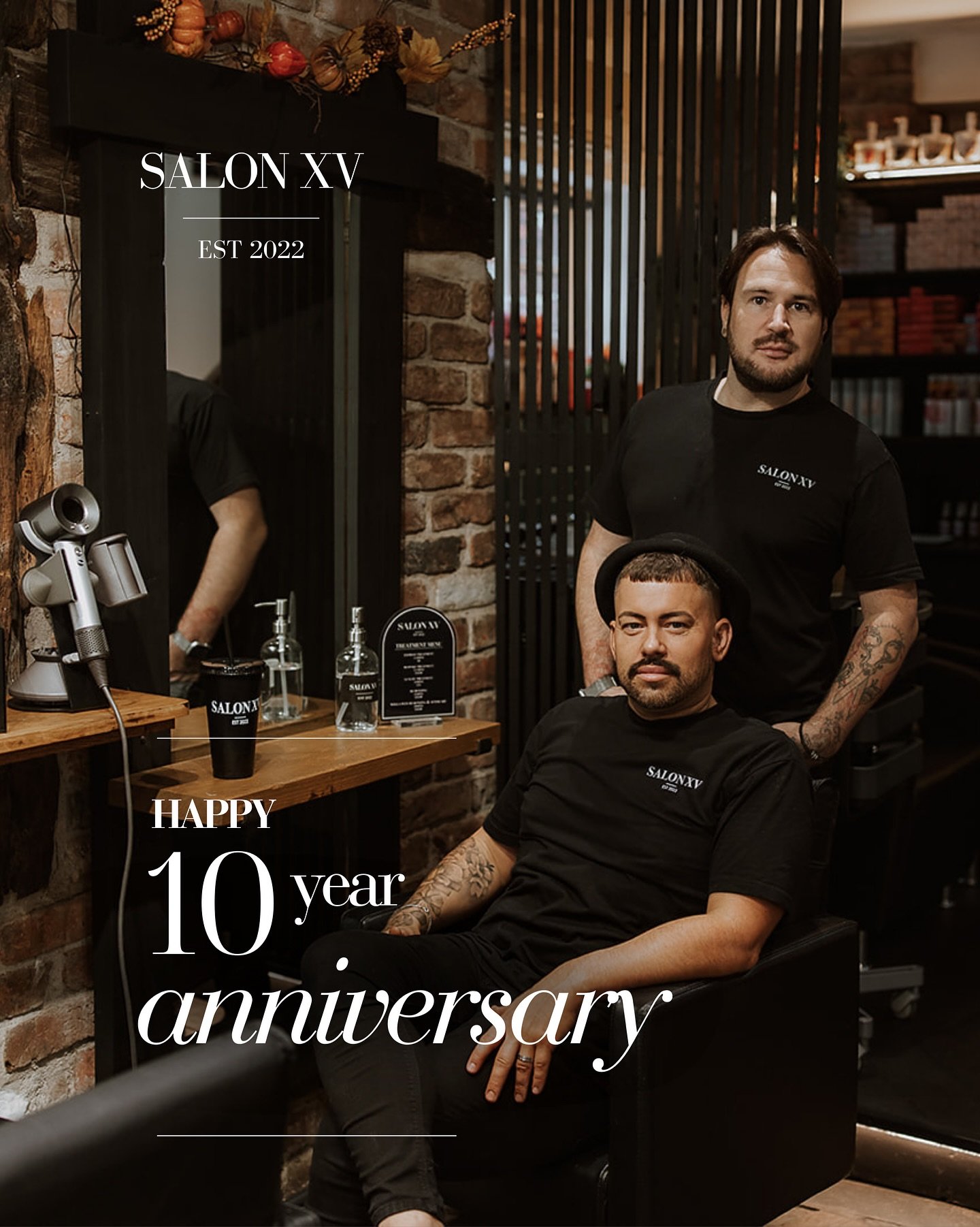 We&rsquo;re celebrating a very special milestone at Salon XV - Sam &amp; Martyn&rsquo;s 10 year wedding anniversary! 

Over the last decade, they have built a life together, a business together, and countless memories along the way. 

None of it woul