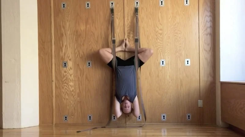 Headstand in the Yoga Slings