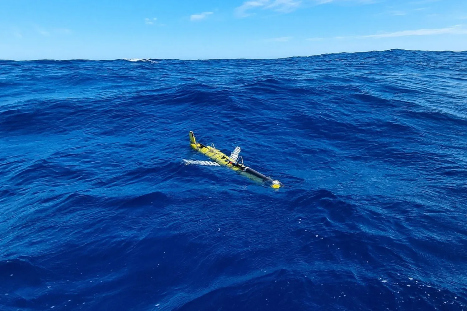  Blue Ocean Marine Tech Systems glider equipped with JASCO’s Snout, deployed for Real-Time Marine Mammal Monitoring. 