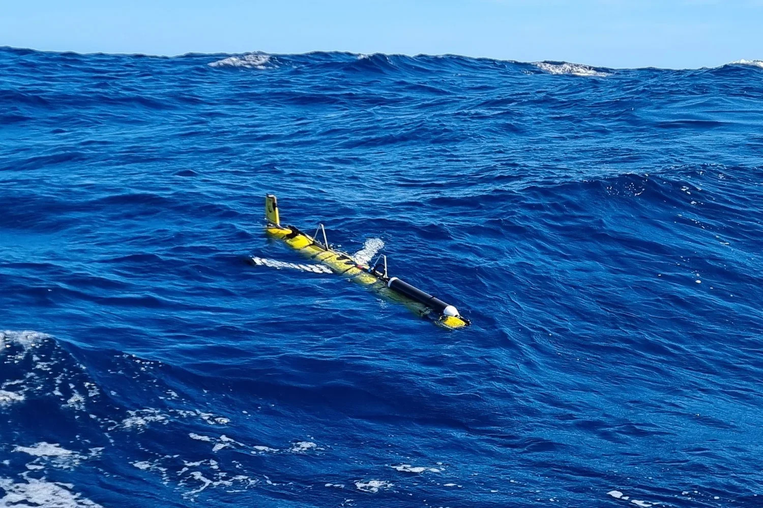  Blue Ocean Marine Tech Systems glider equipped with JASCO’s Snout, deployed for Real-Time Marine Mammal Monitoring. 