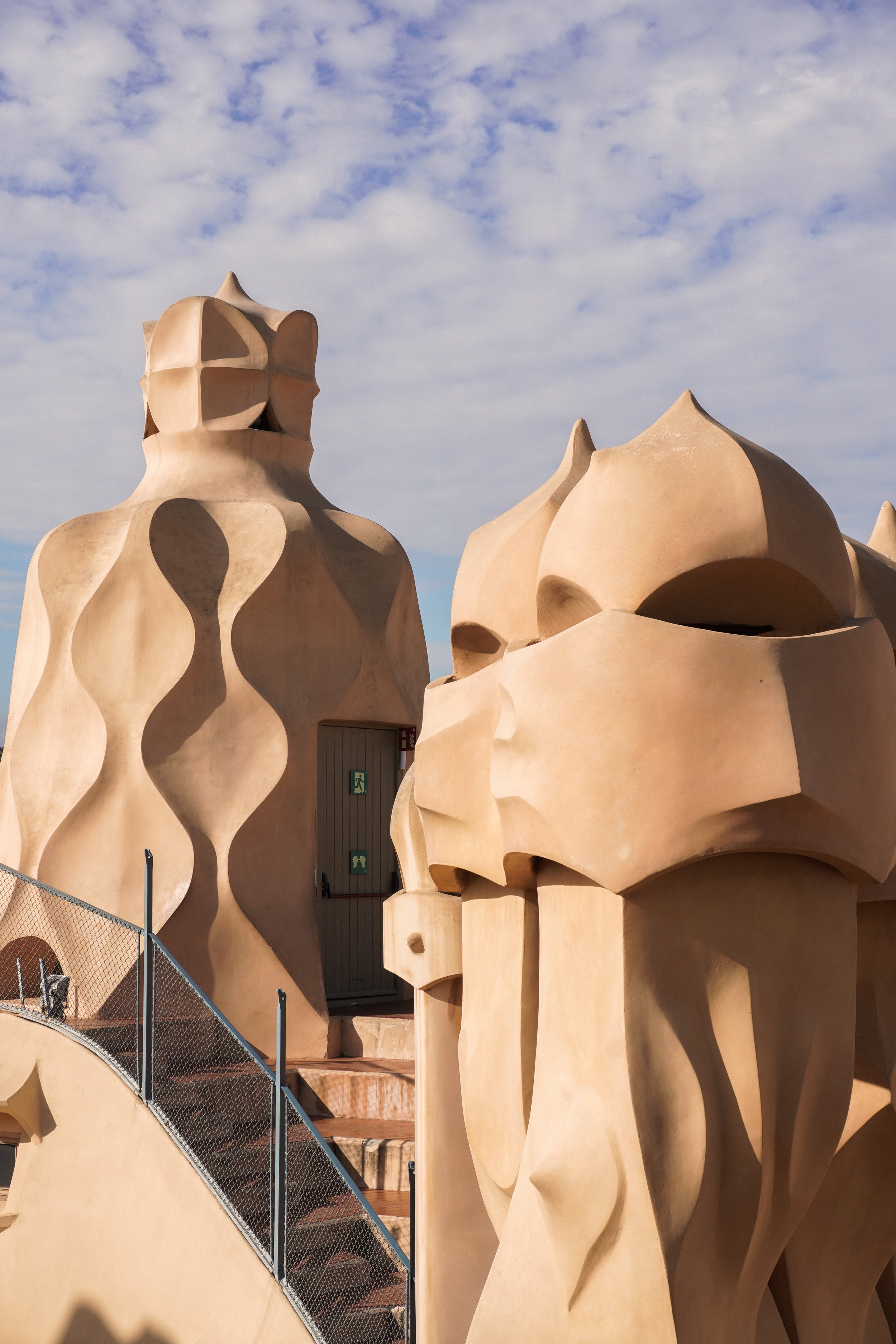 End of the day at Pedrera in Barcelona
