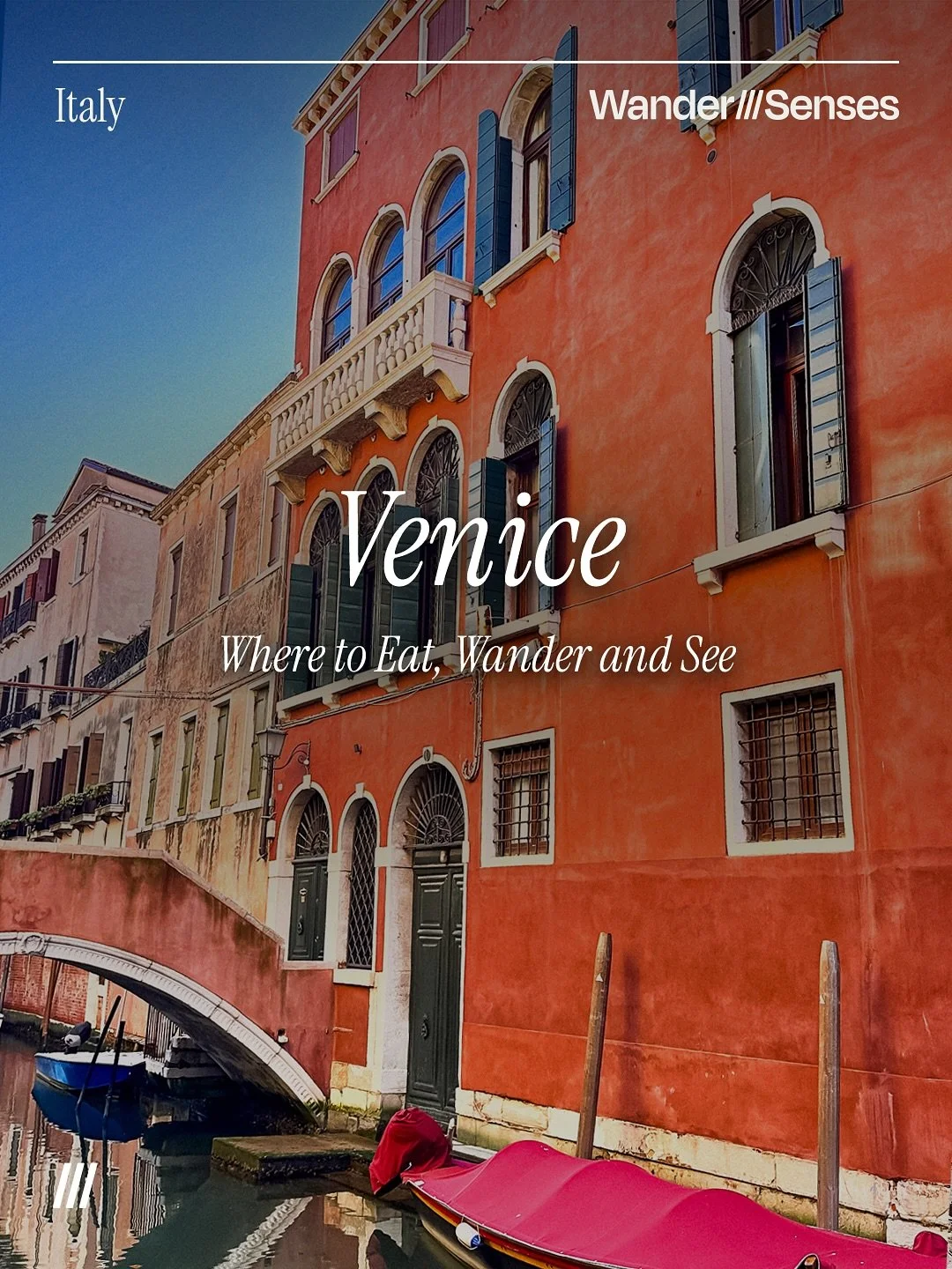 My Favorite Spots to Wander in Venice ✨

Venice is a dream woven in water and light, a city where every bridge, courtyard, and reflection tells its own story. From timeless art at Peggy Guggenheim and Palazzo Grassi to hidden bacari where locals gath