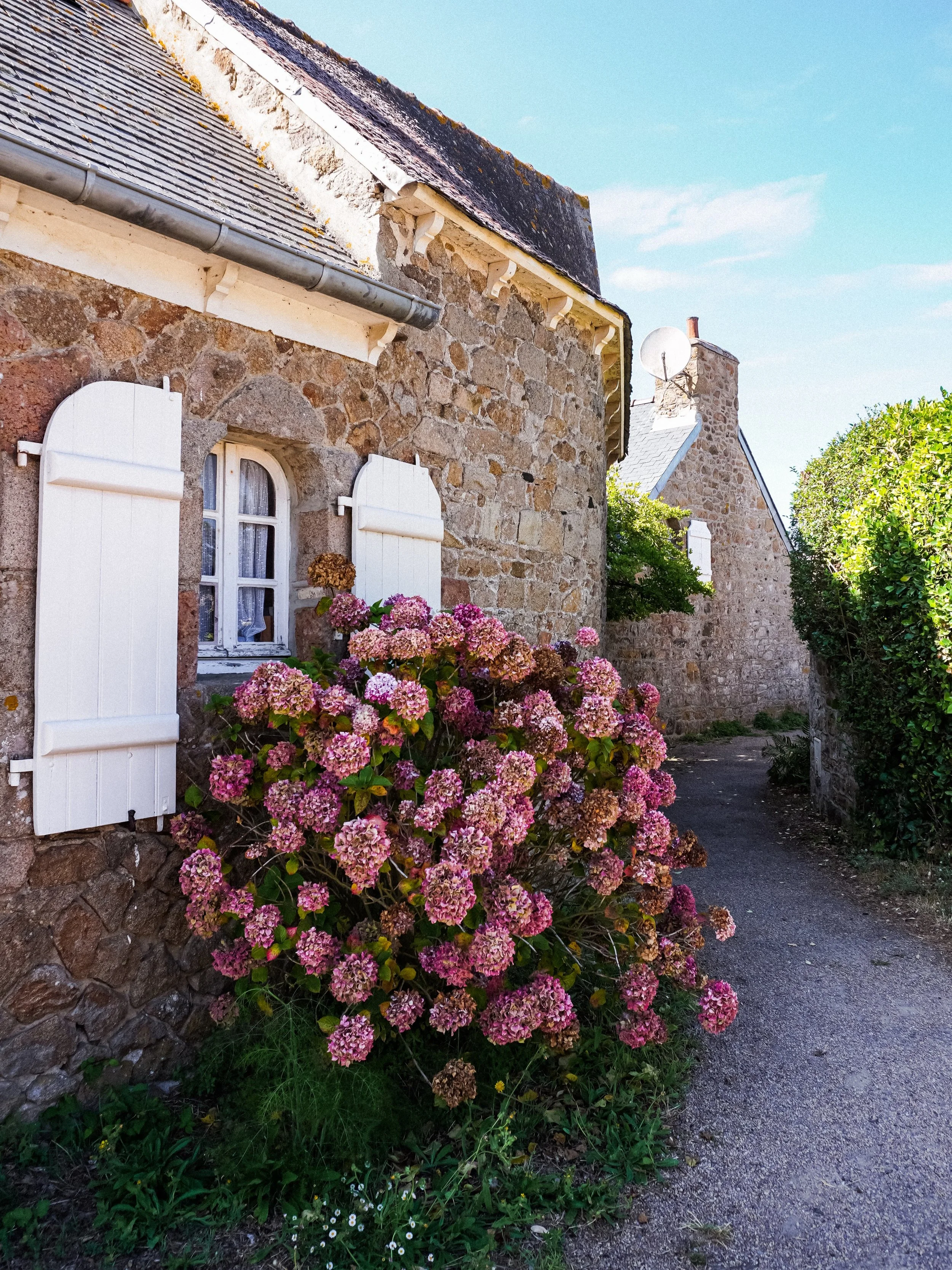 An island without cars, covered in flowers, dotted with pretty stone cottages and surrounded by surprisingly clear water. Br&eacute;hat is Brittany at its prettiest.

Known as the Island of Flowers, its unusually mild microclimate allows hydrangeas, 