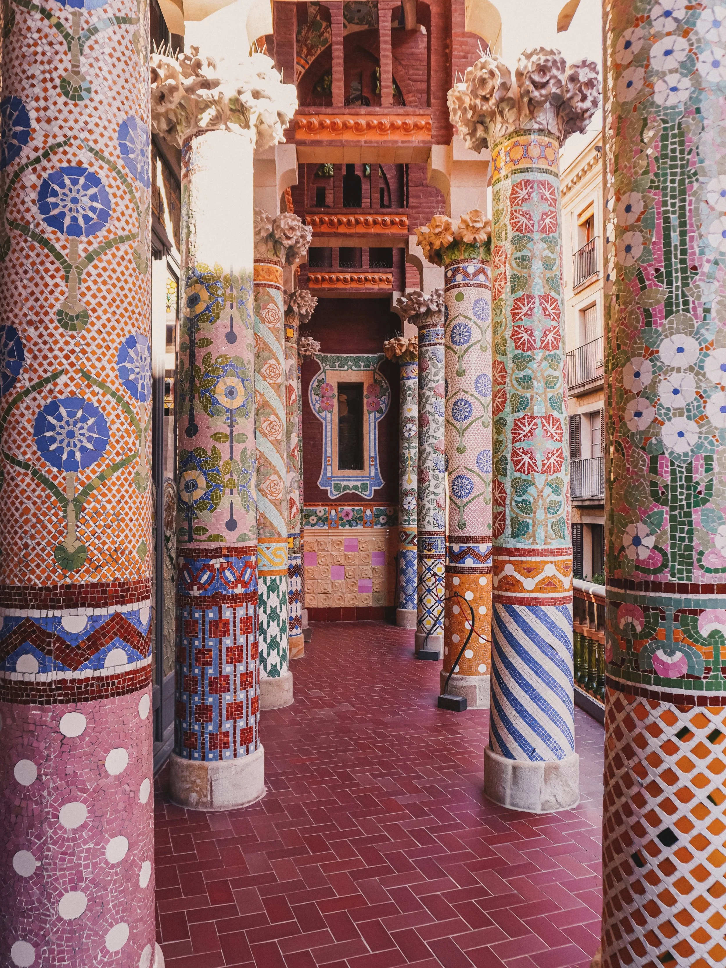 Barcelona&rsquo;s Modernisme goes far beyond Gaud&iacute;.

The Palau de la M&uacute;sica Catalana is one of the best examples. Designed by architect Llu&iacute;s Dom&egrave;nech i Montaner and completed in 1908, almost every surface is part of the c