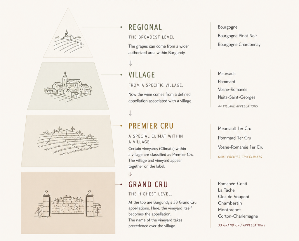 Explaining of Burgundy wine labels