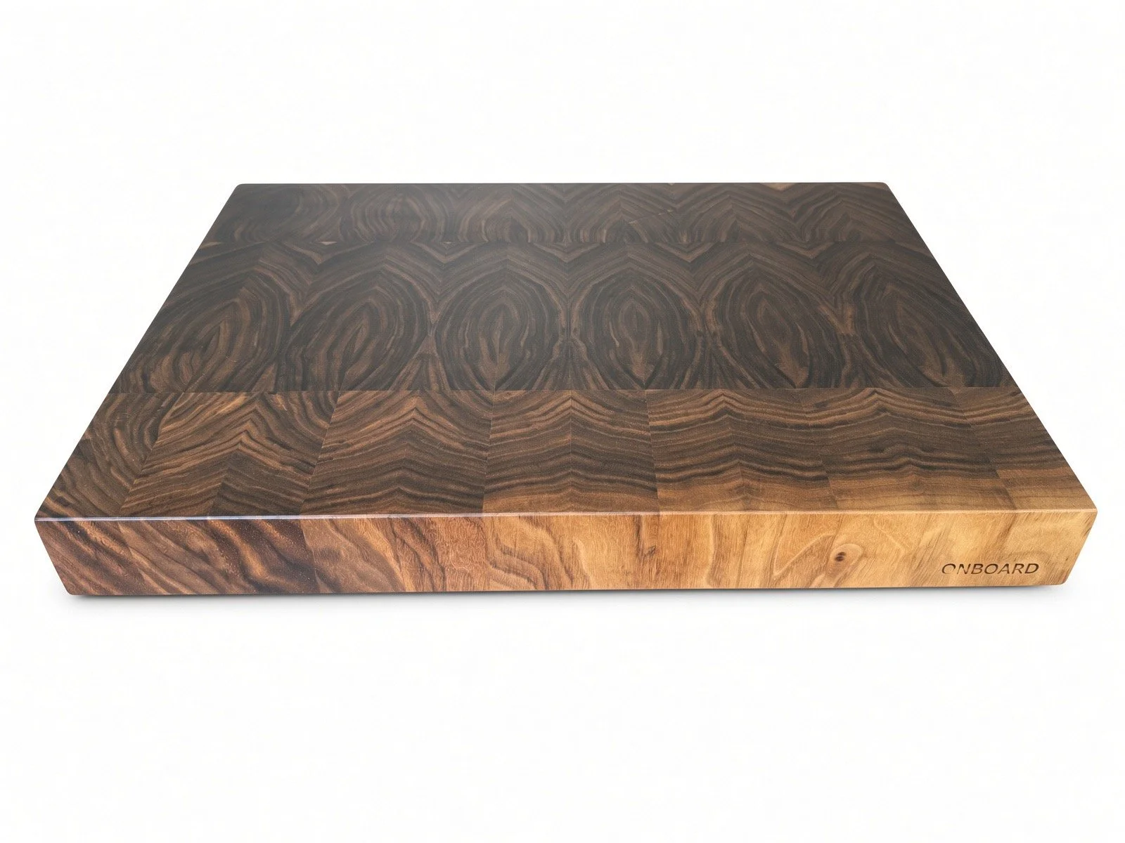 American black walnut end grain cutting board, 20.75 by 16 inches