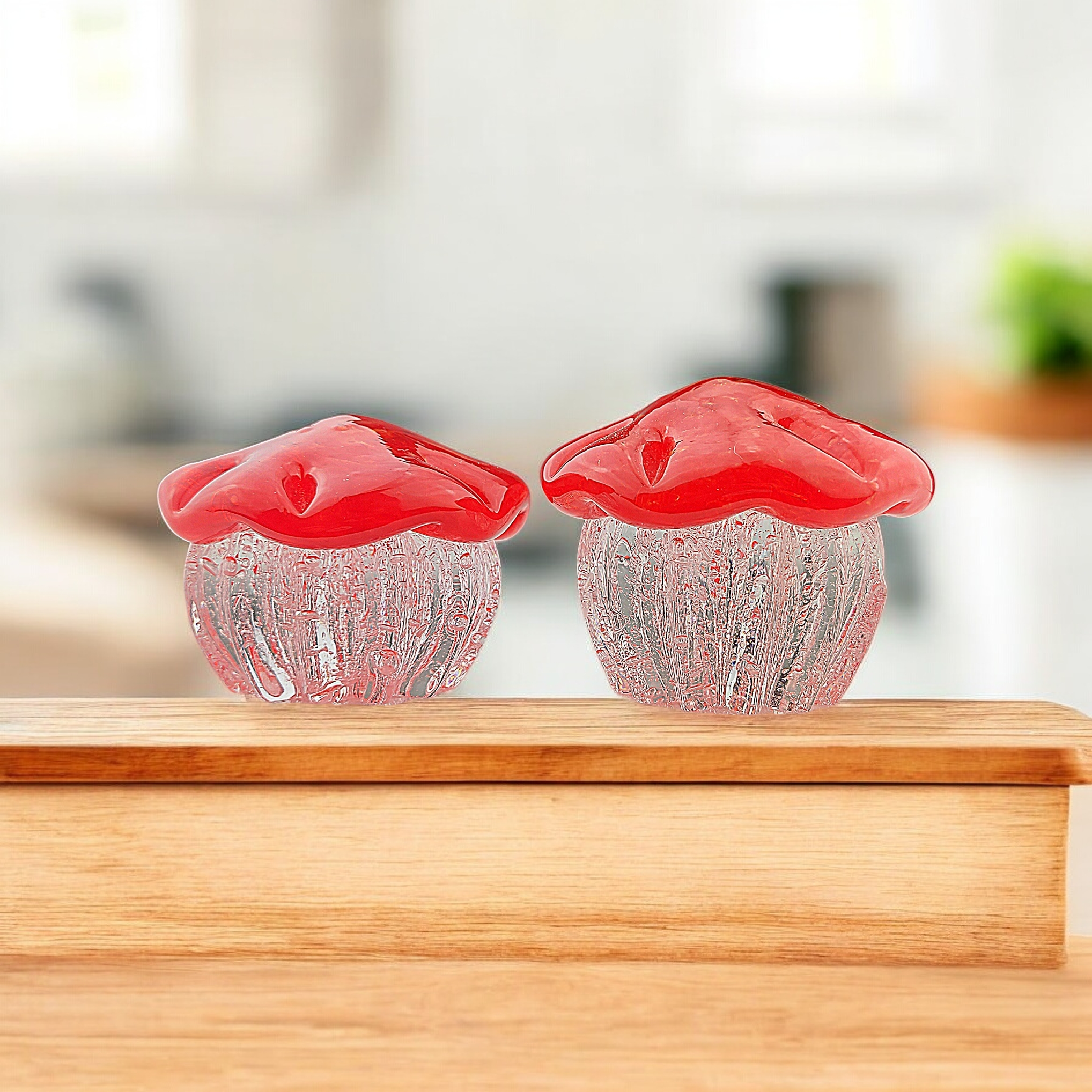 Cupcake With Red top and Clear base