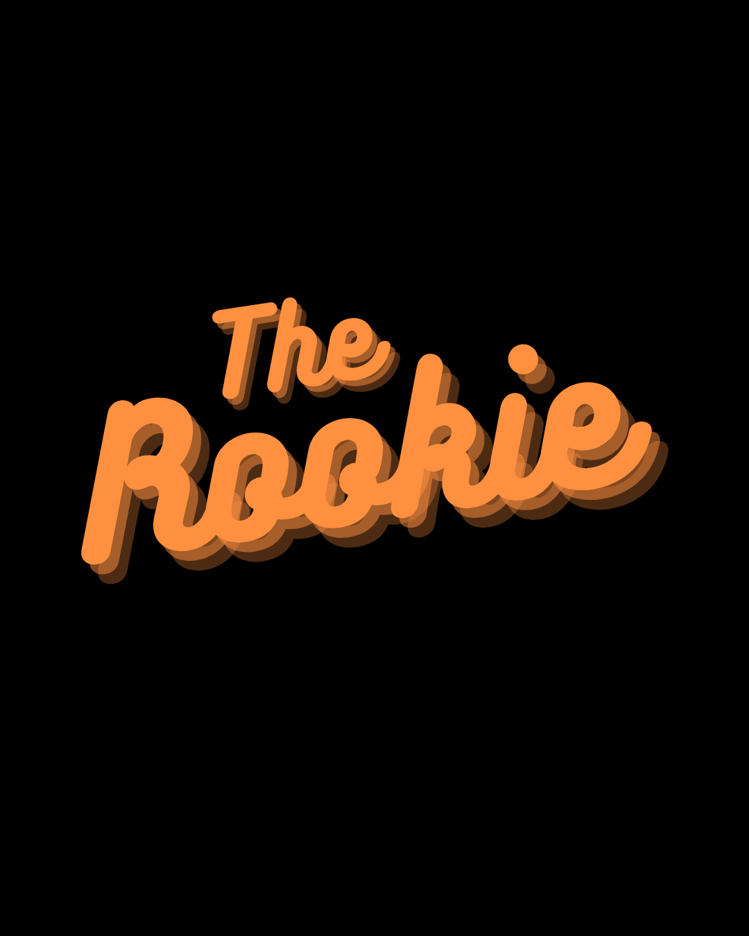 Orange text reading 'The Rookie'