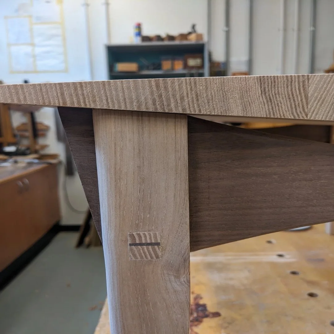 Sometimes the moments after removing all the clamps on a glue up are akin to opening presents at Christmas. It's nice to see it coming together. On to sanding and finishing with some @rubiomonocoatuk 
#furnituredesign #furnituremaker #coffeetable #wo