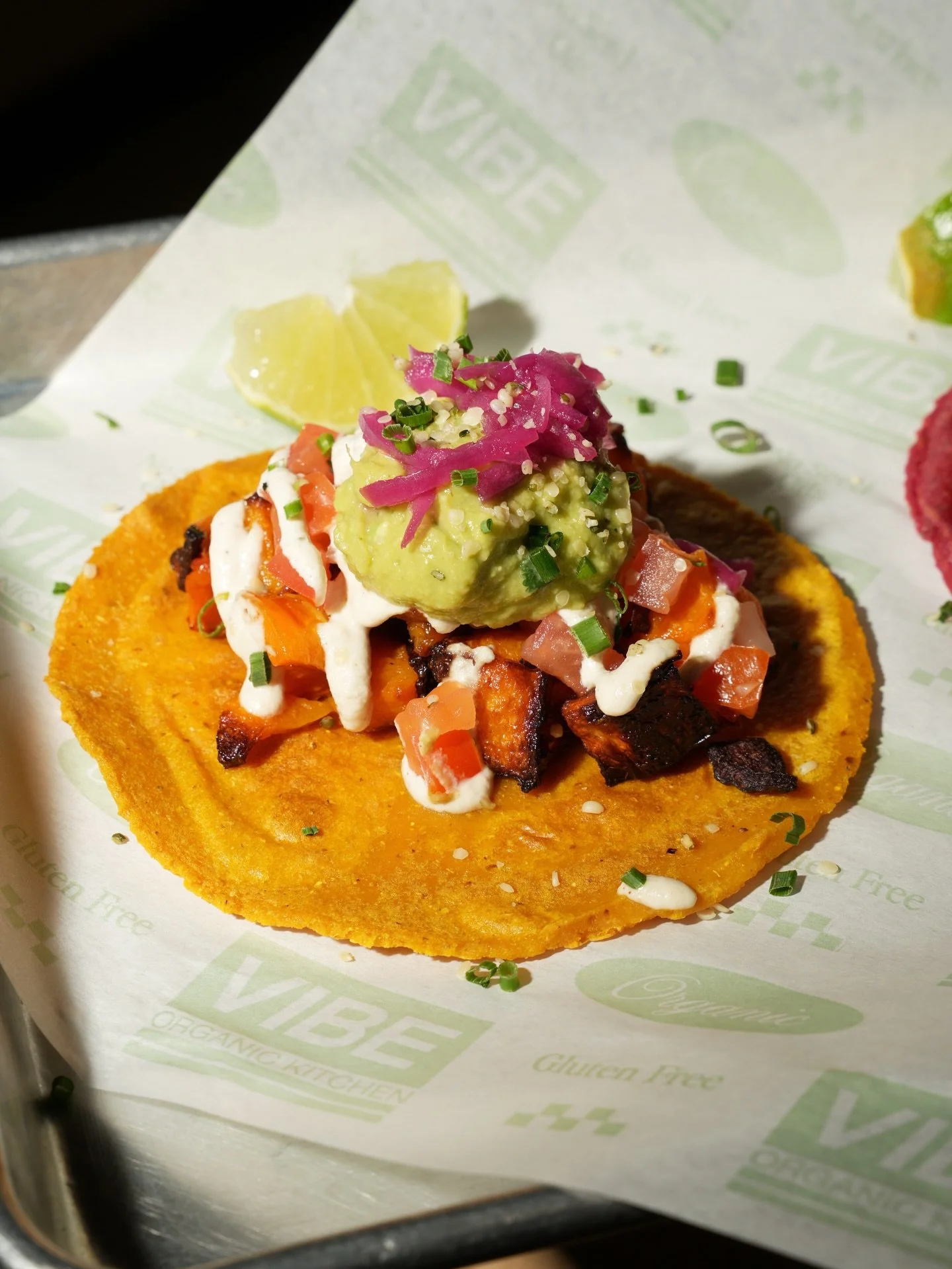 What your week needs.

Our roasted butternut squash tacos, served on house-made organic corn tortillas or keto jicama tortillas &amp; topped with pico de gallo, guacamole, pickled onions, and cashew-lime crema.