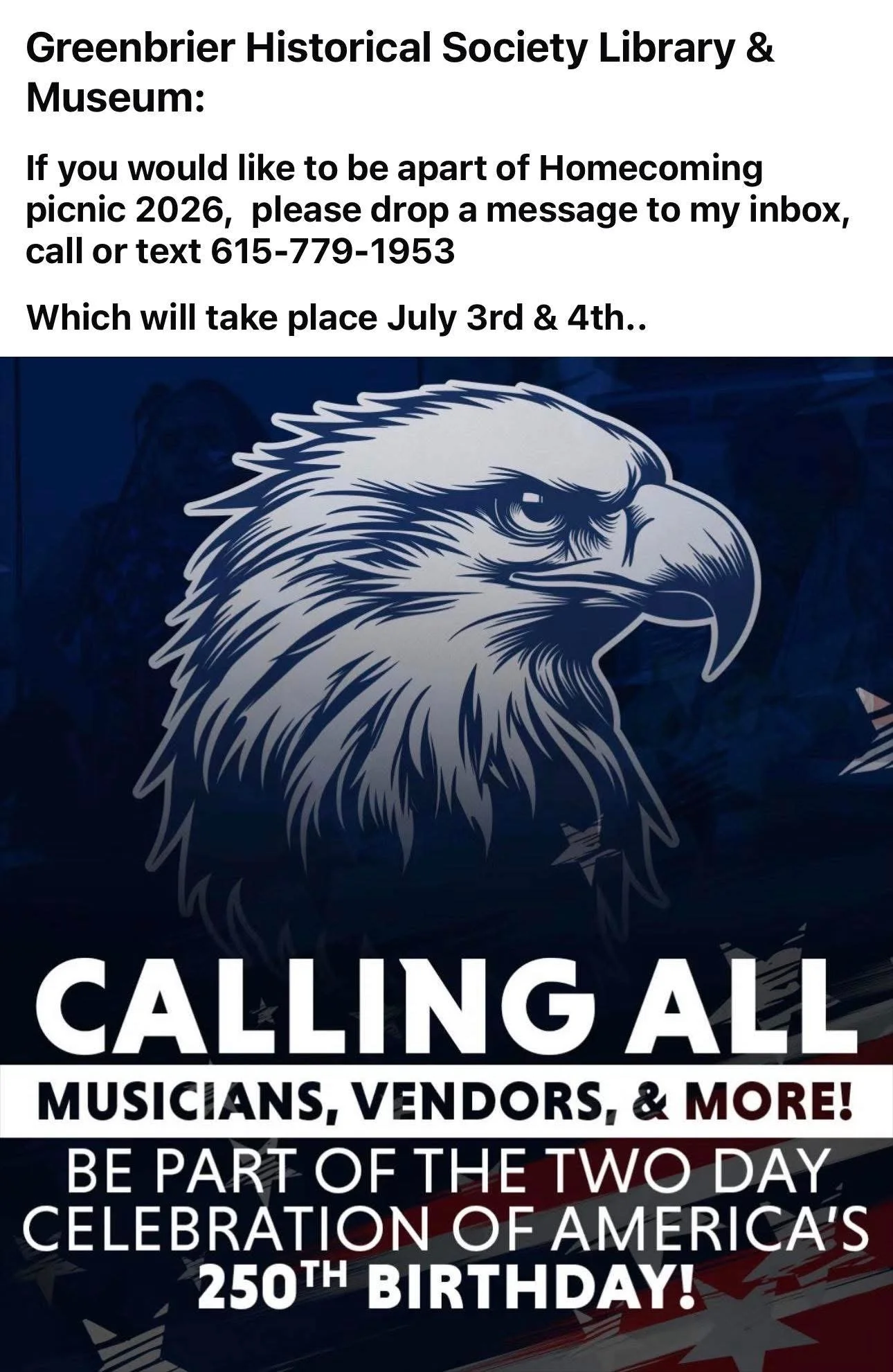 America’s 250th Birthday Celebration 