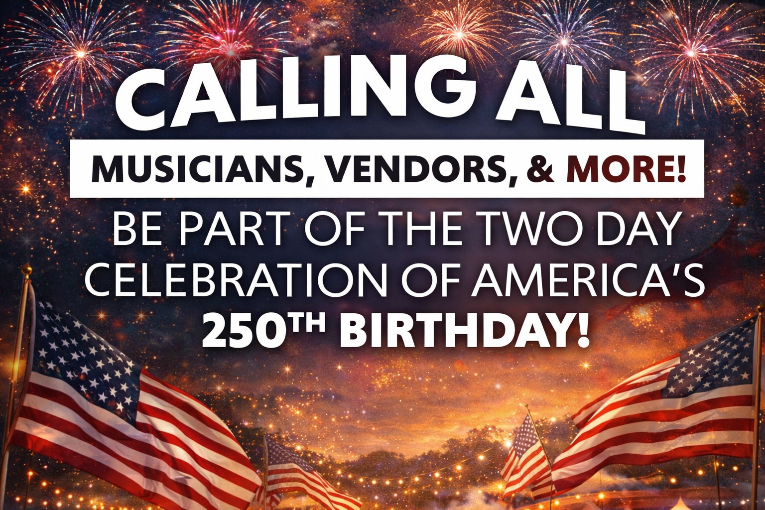 Homecoming picnic July 3 & 4th 