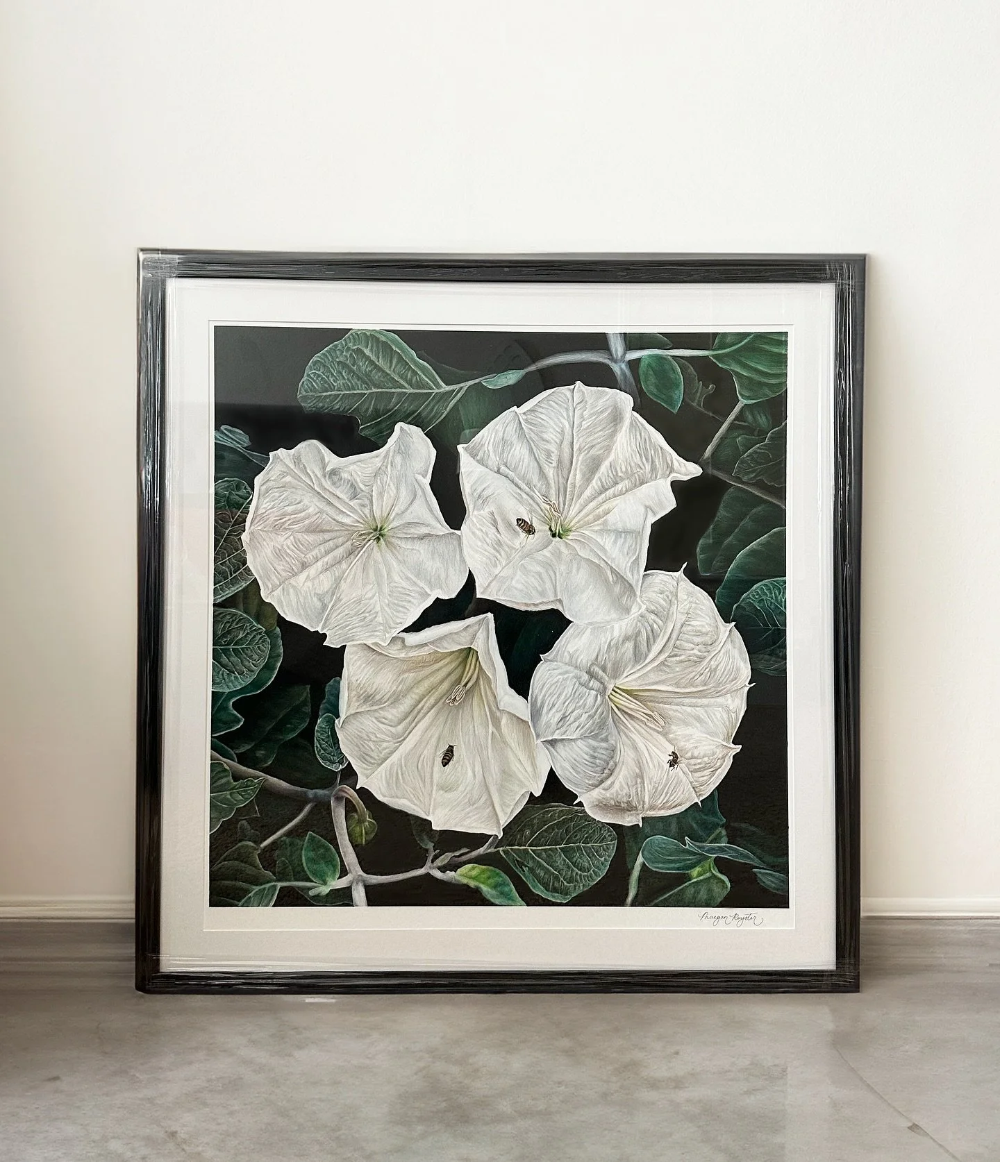 &ldquo;Moonflowers&rdquo; 32x32 inches 🤍