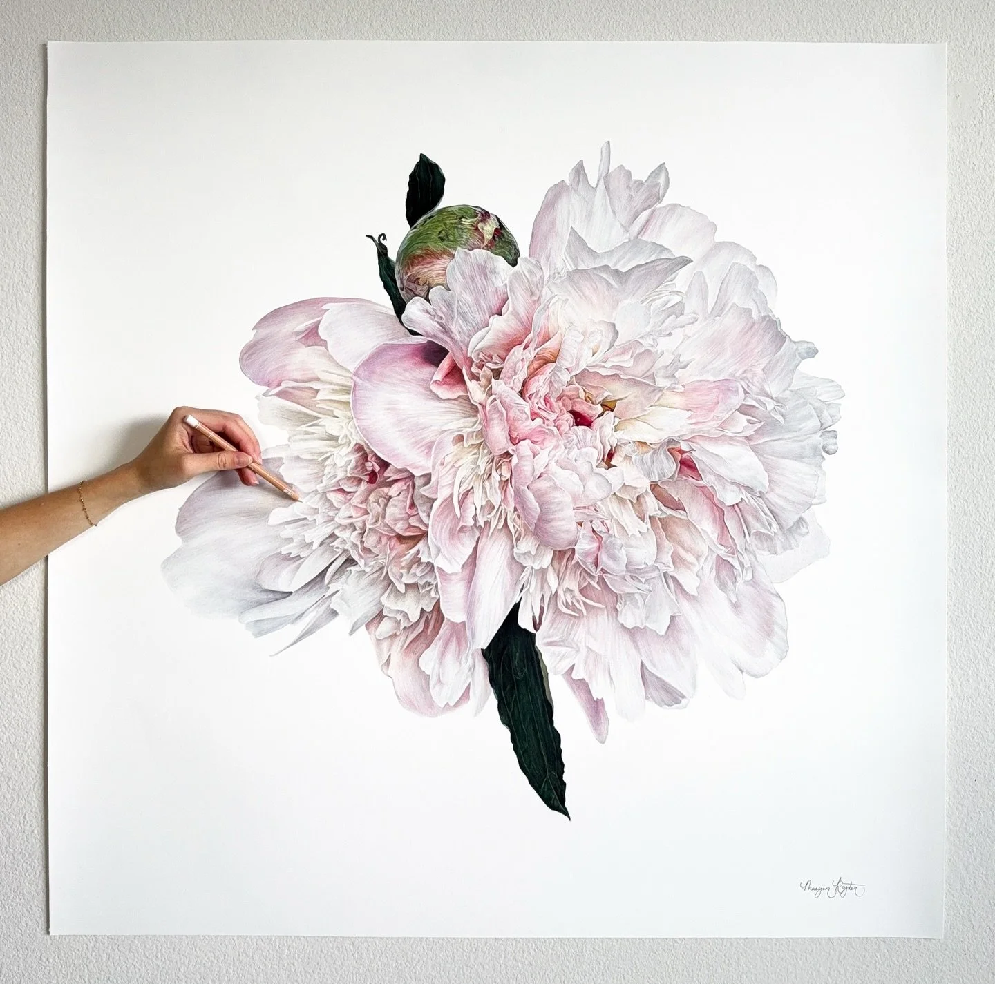 &ldquo;Beginning (Again)&rdquo;, 36x36 inches, colored pencil

I started this piece last year shortly after getting married and moving to a new city. Needless to say, a lot of life change at once. During this transition period, I was really thinking 