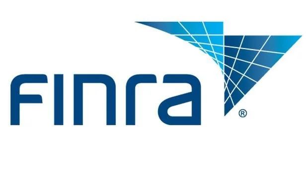 FINRA logo with a stylized blue triangular geometric shape.
