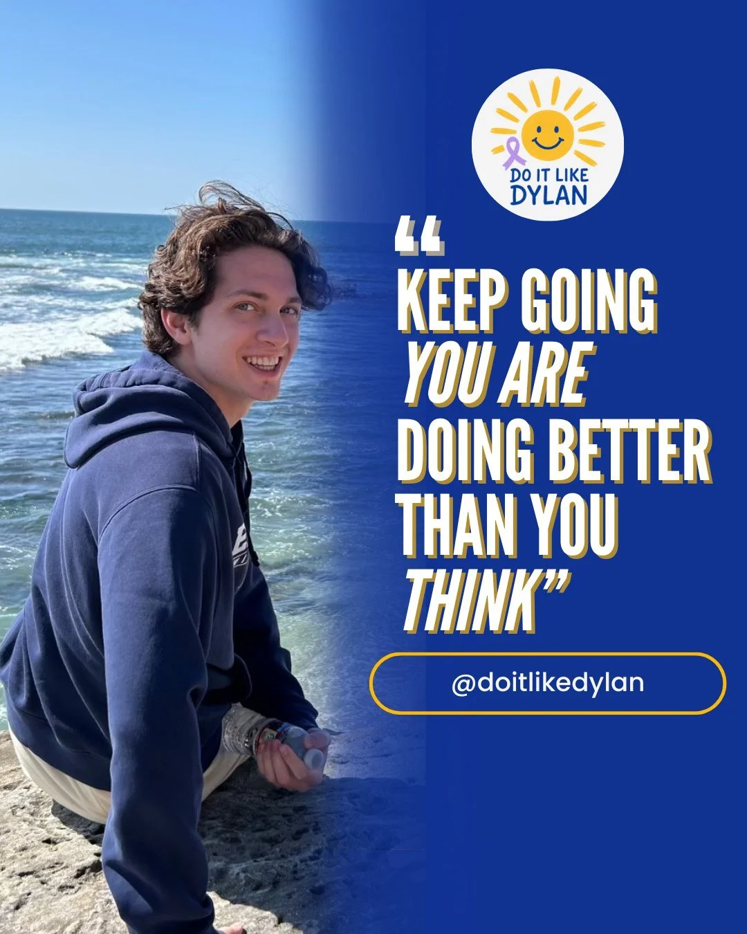 Keep going, you are doing better than you think.
Progress isn&rsquo;t always obvious.
But if you&rsquo;re still trying, still showing up  you&rsquo;re doing better than you think. 🤍

#DoItLikeDylan #SpreadKindness #ChooseKindness #BeTheLight #Positi