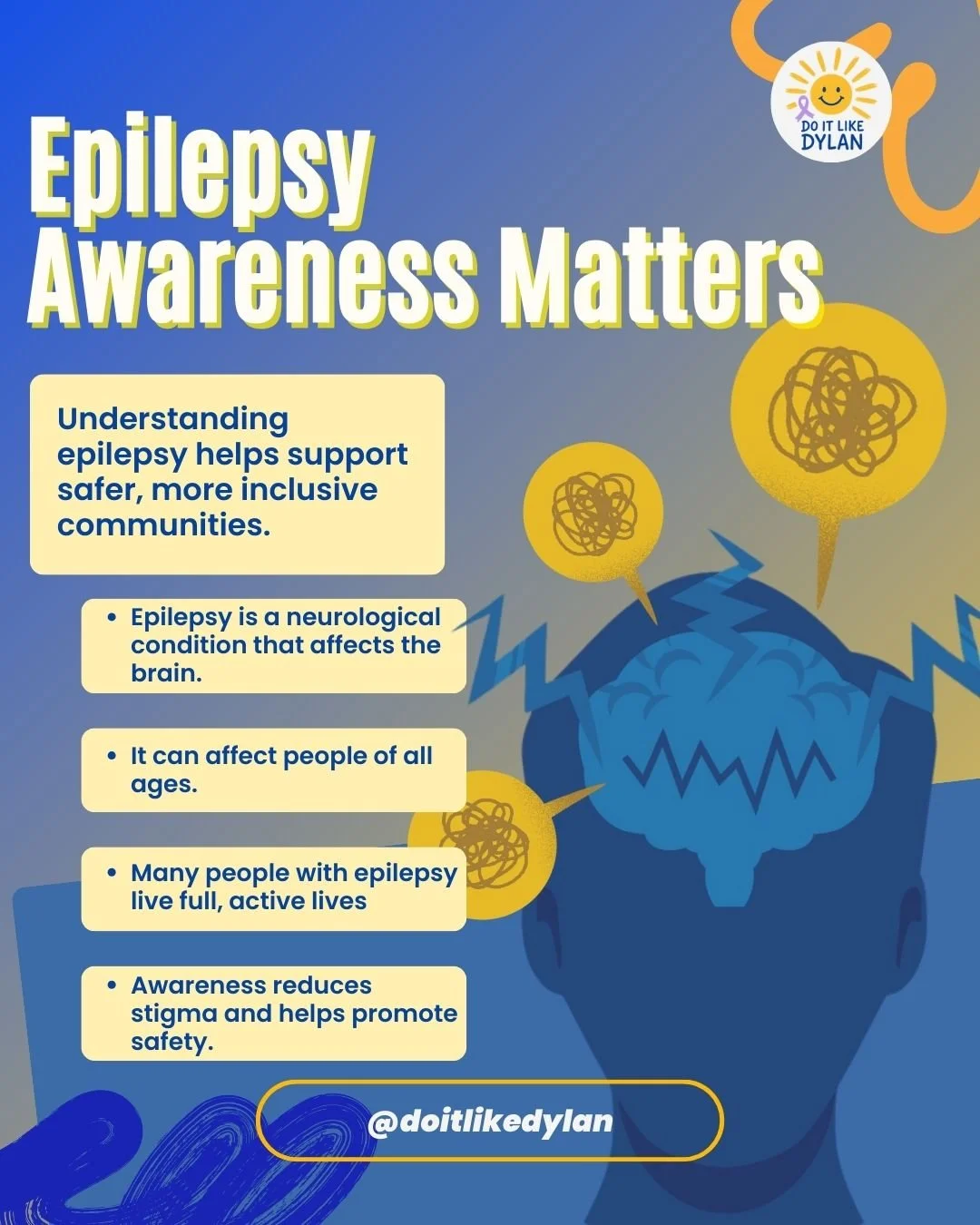 Epilepsy awareness matters. It is about education, understanding, and creating safer spaces for those living with epilepsy every day. By spreading awareness, we help reduce stigma, encourage compassion, and remind others that epilepsy looks different