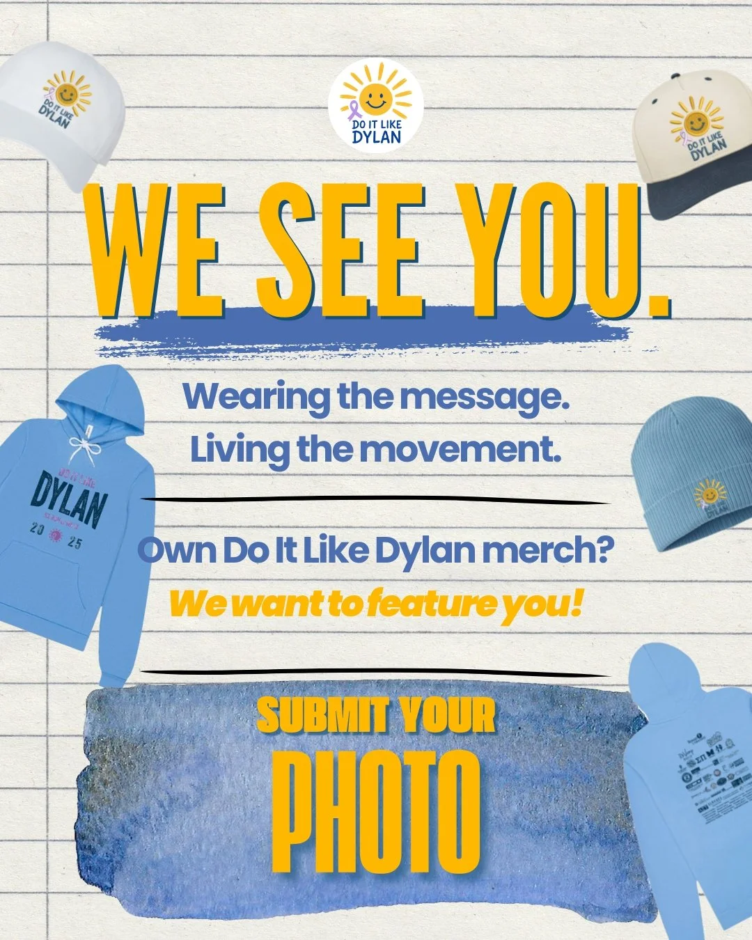 If you own Do It Like Dylan merchandise, this is your moment.

We&rsquo;re inviting our community to submit a photo of yourself wearing your piece styled your way, in your real life. Whether it&rsquo;s quiet impact or bold presence, we want to see ho