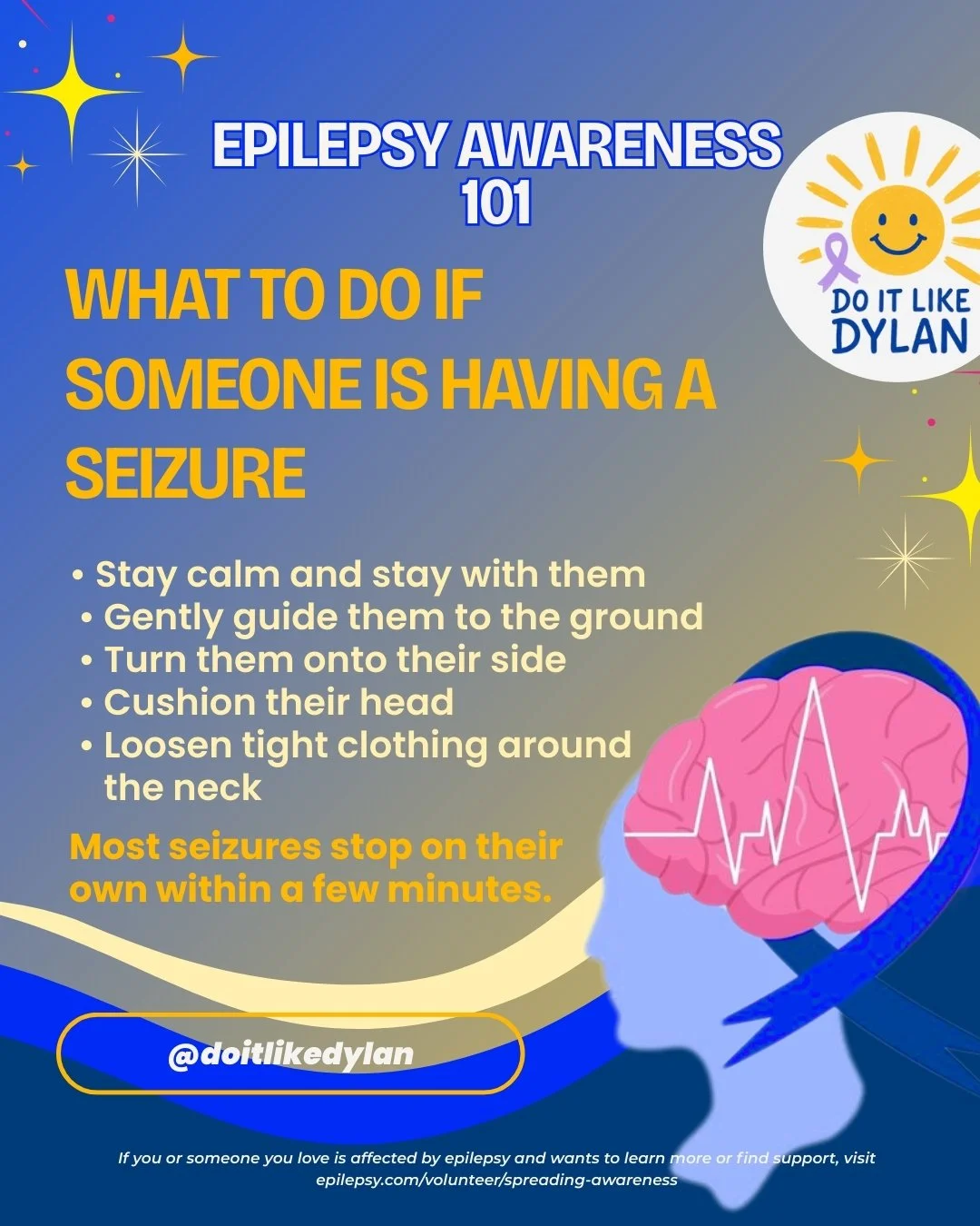 Knowing what to do during a seizure can make a real difference. 
If you ever see someone having an epileptic seizure, staying calm and taking the right steps can help keep them safe until it passes.

Most seizures stop on their own within a few minut