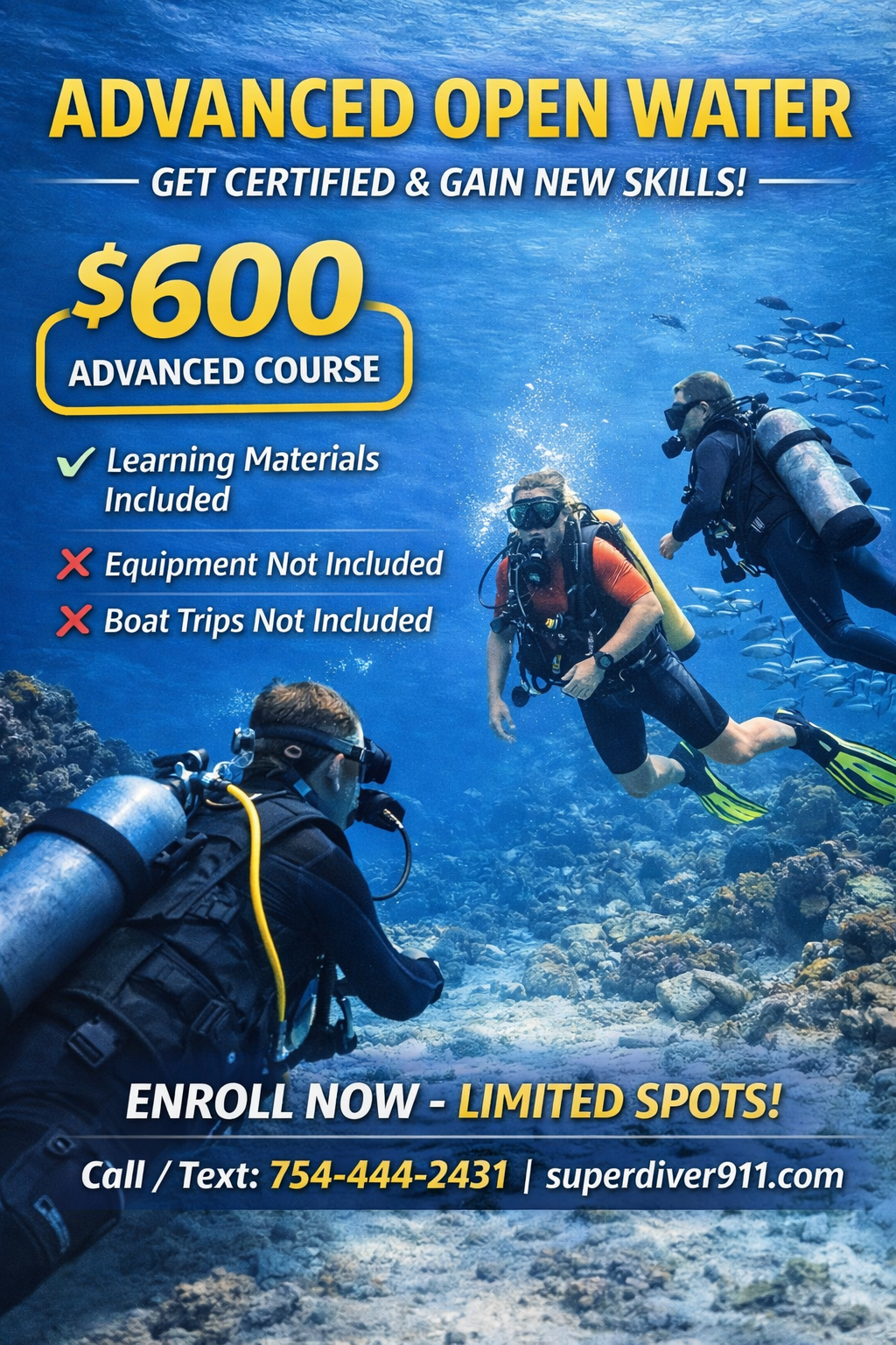 Advanced Open Water Certifications