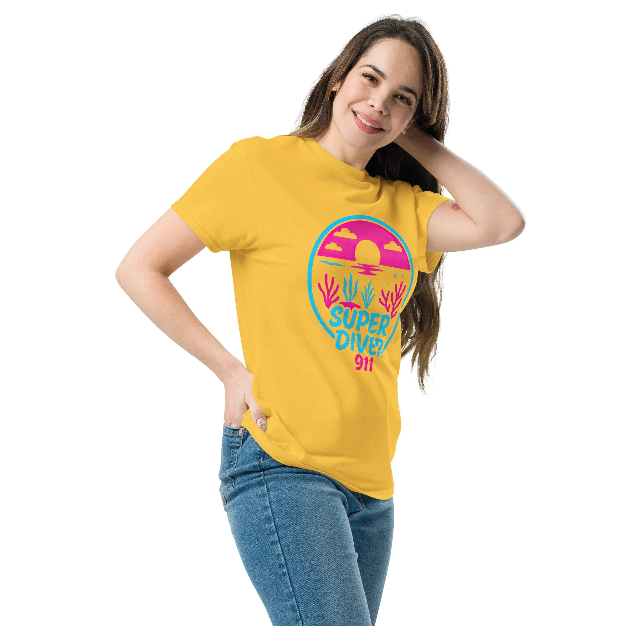 unisex-classic-tee-daisy-left-front-68b34a946bf8e.jpg