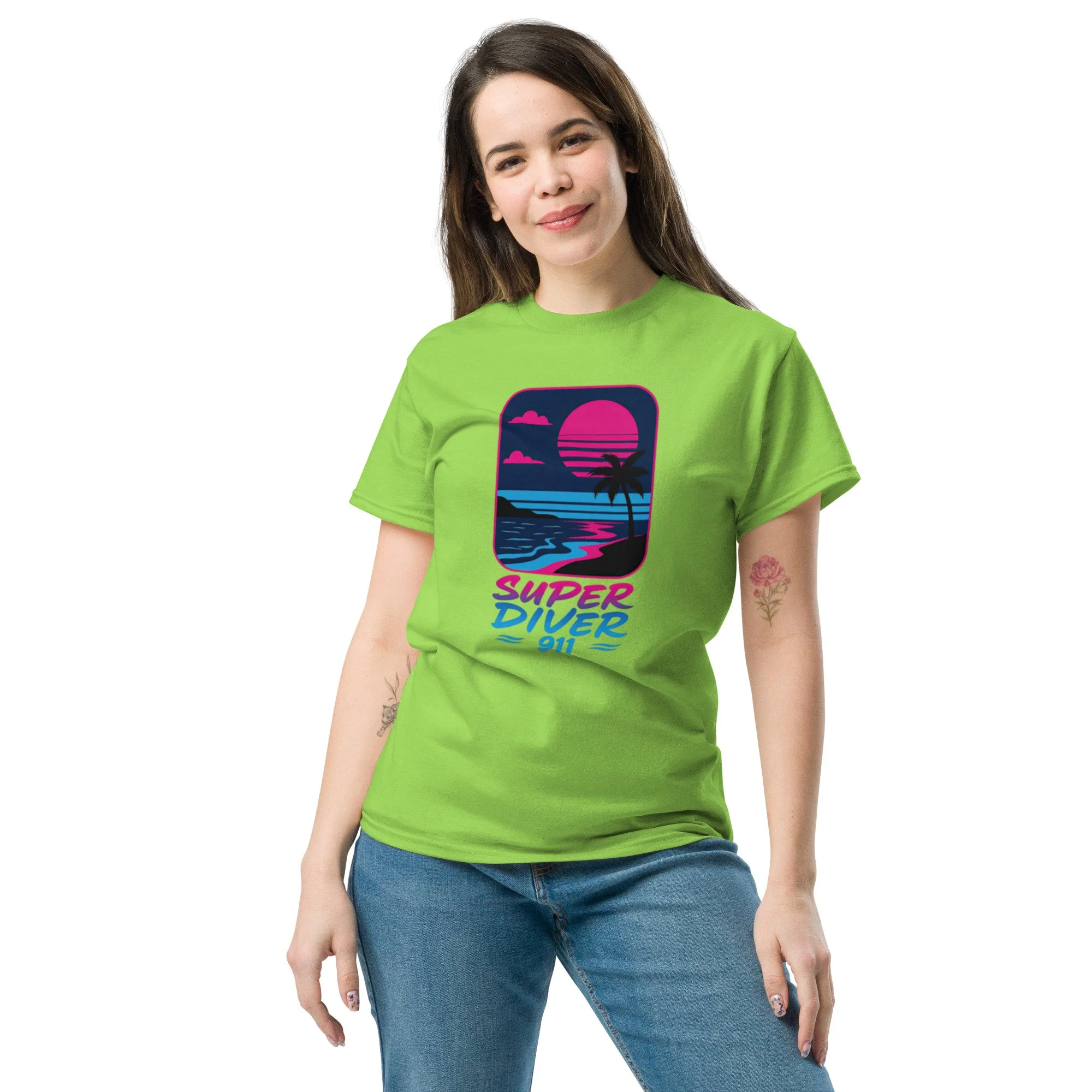 unisex-classic-tee-lime-front-68b34d7c3297e.jpg