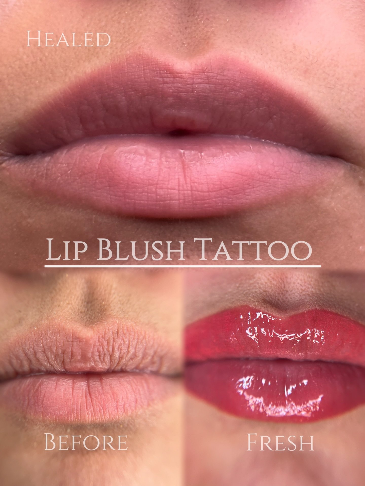 Can you believe these are the same lips?

One of my goals as a lip blush artist is to not simply post fresh lip blush pictures right after the treatment, but to include healed results as well. Although it&rsquo;s so tempting, because the fresh vibran