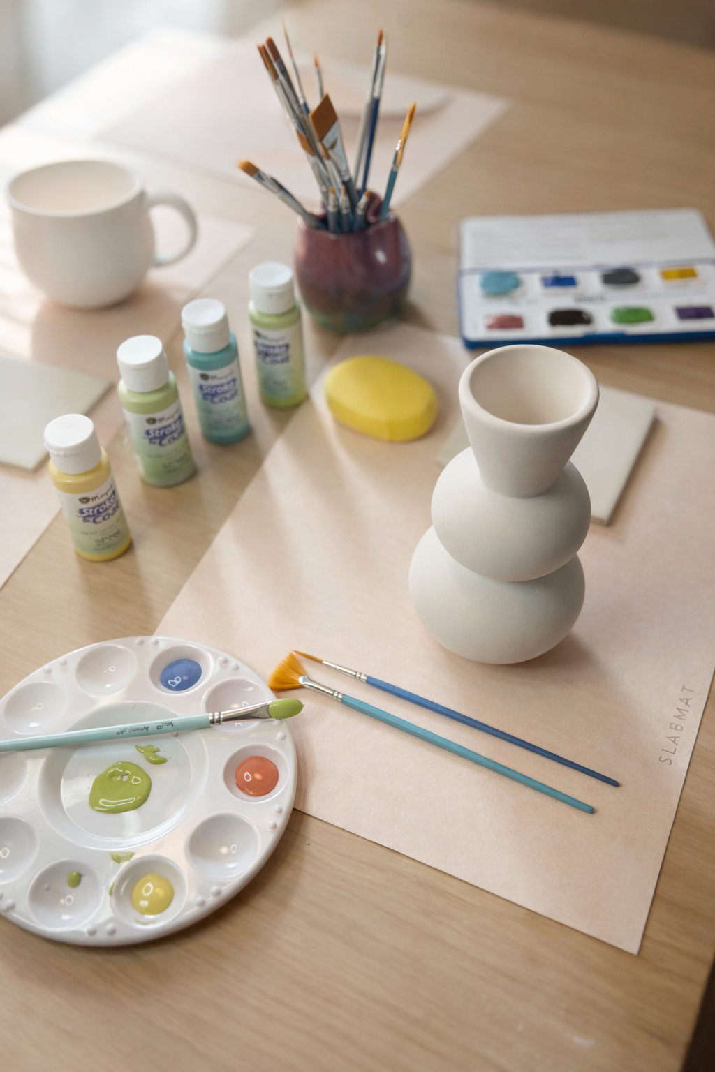 underglazes and bisqueware for painting