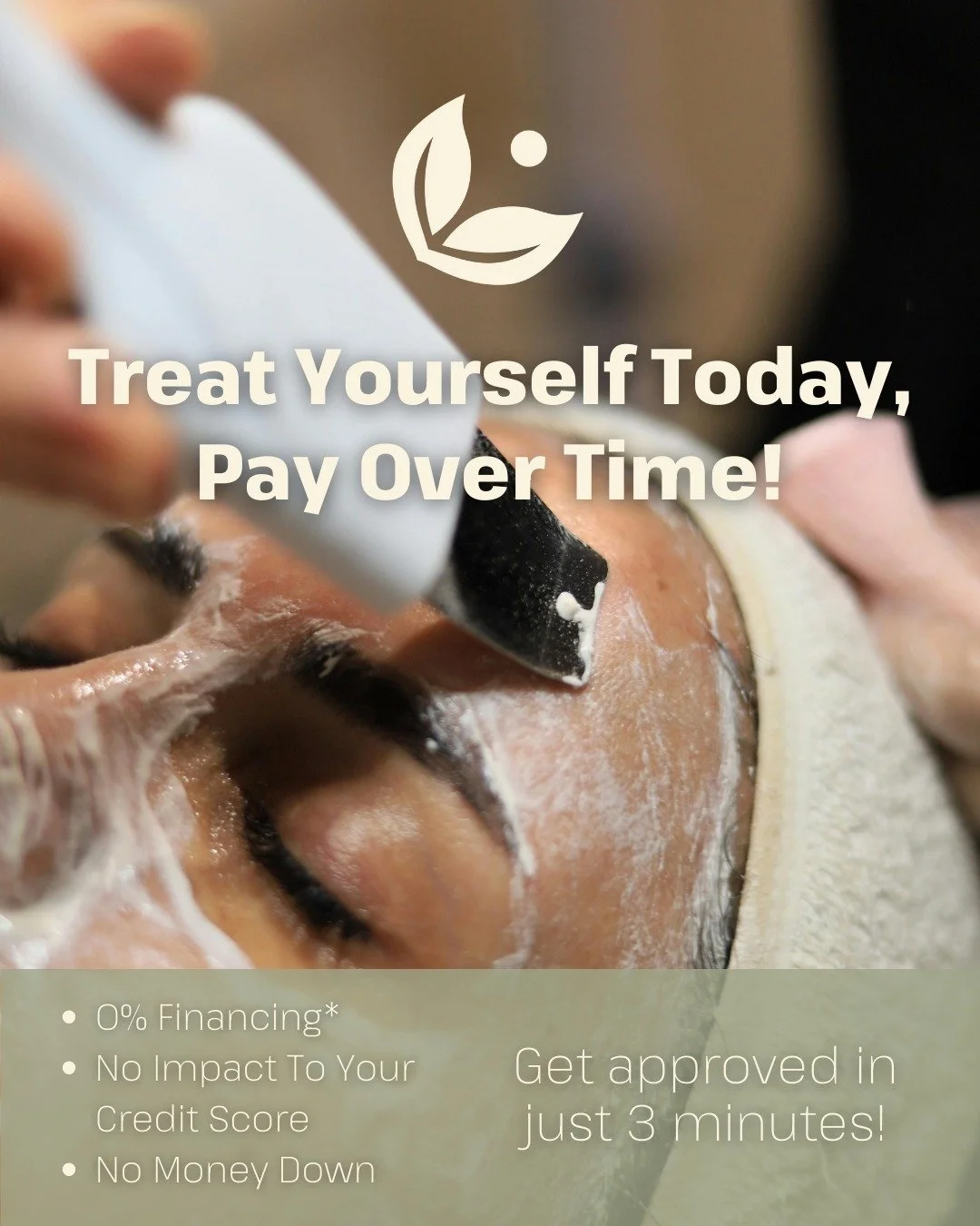 Get 0% financing* on treatments and products over $1,000, With flexible plans, no impact on your credit score, and instant approval.

💡 Here&rsquo;s what this means for you:
✅ That advanced treatment you&rsquo;ve been dreaming of? It&rsquo;s now wit
