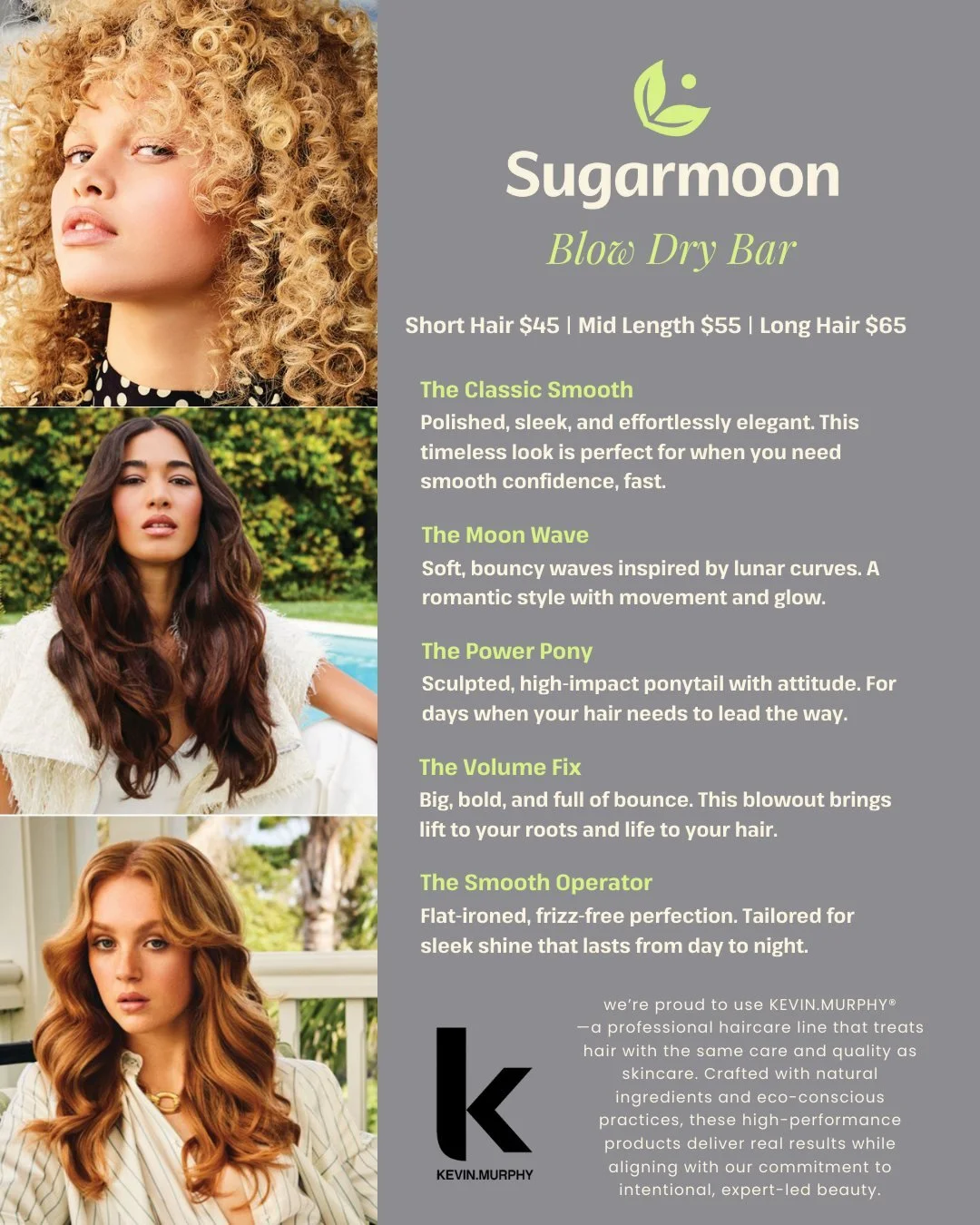 The Sugarmoon&reg; Blow Dry Bar is now open exclusively at our Ottawa location 💫 

Whether you&rsquo;re craving a sleek Classic Smooth, effortless Moon Wave, or bold Power Pony, we&rsquo;ve got your perfect style covered.

Elevate your experience wi