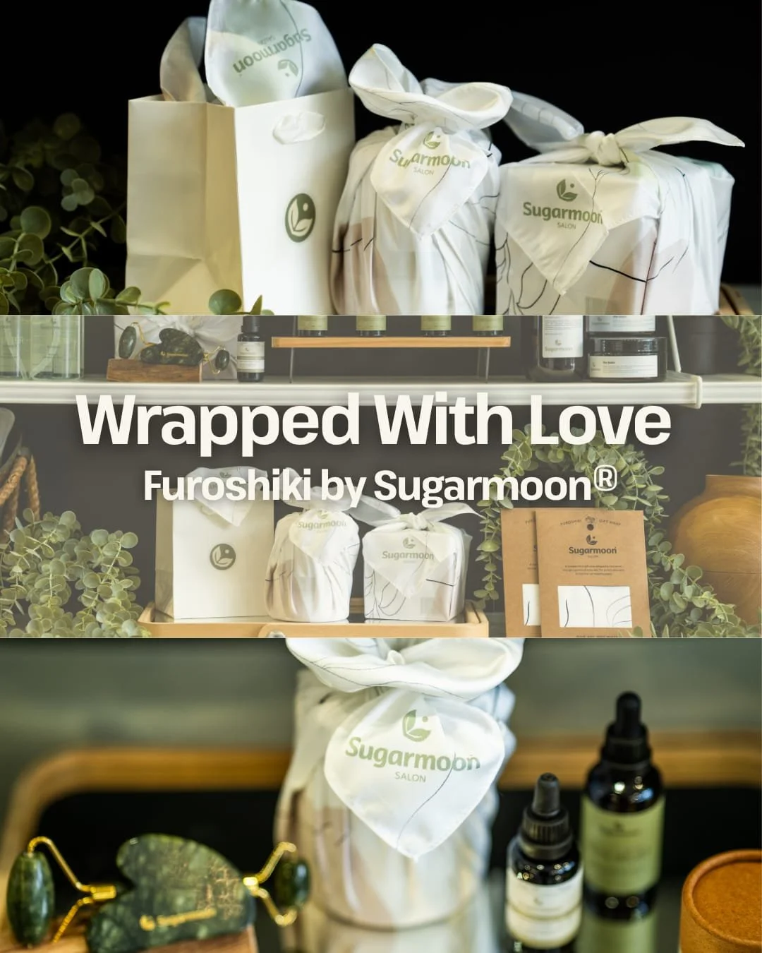 Wrap your gifts and your love  sustainably this holiday season. 💝

Our Sugarmoon&reg; Furoshiki Wraps are reusable, beautiful, and endlessly versatile.

From wrapping presents to styling your outfit, they make every detail feel special.

Shop in-sto