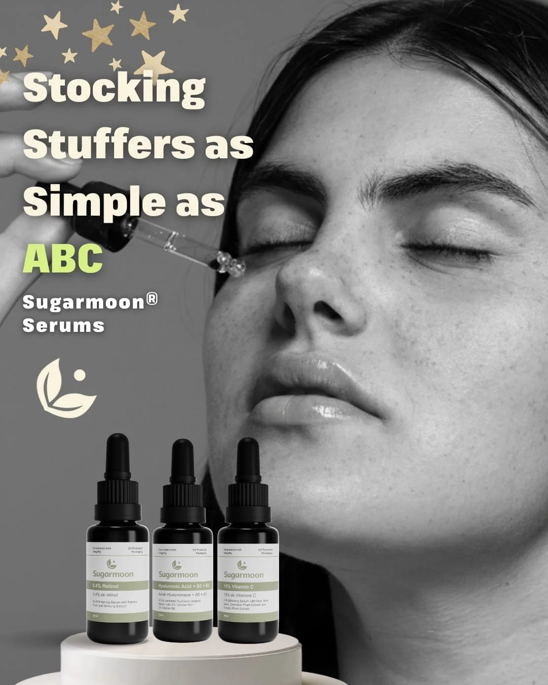 Our Vitamin A, B &amp; C Serums are the perfect stocking stuffers &mdash; glow-boosting, skin-loving, and holiday-approved. 🎁✨

And here&rsquo;s the best part:
Sugarmoon&reg; Members save 20% on ALL product purchases, all year long.

Want to join th