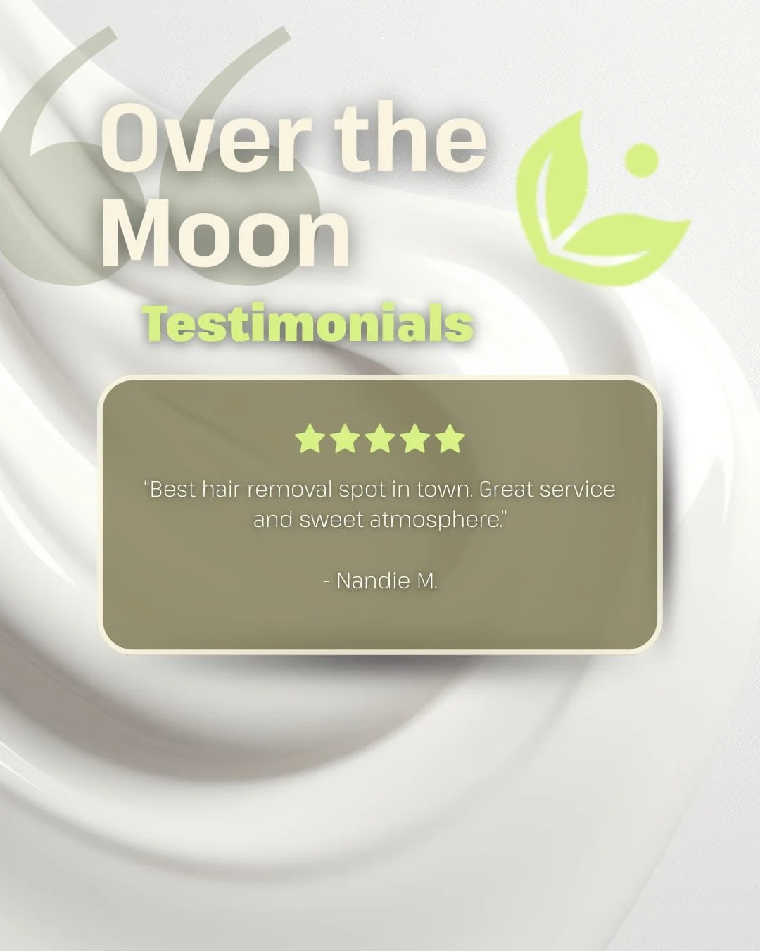 A little Sugarmoon&reg; magic, shared in your own words. ✨🌿
Your stories light up our space and inspire others to care for their skin with intention.

Keep sharing your glow &mdash; we&rsquo;re listening. 💛

#SugarmoonSalon #TestimonialTuesday #Sug