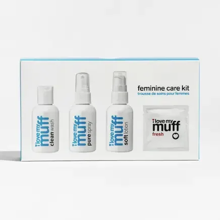 I Love My Muff Feminie Care Kit - Lavender/ Blue