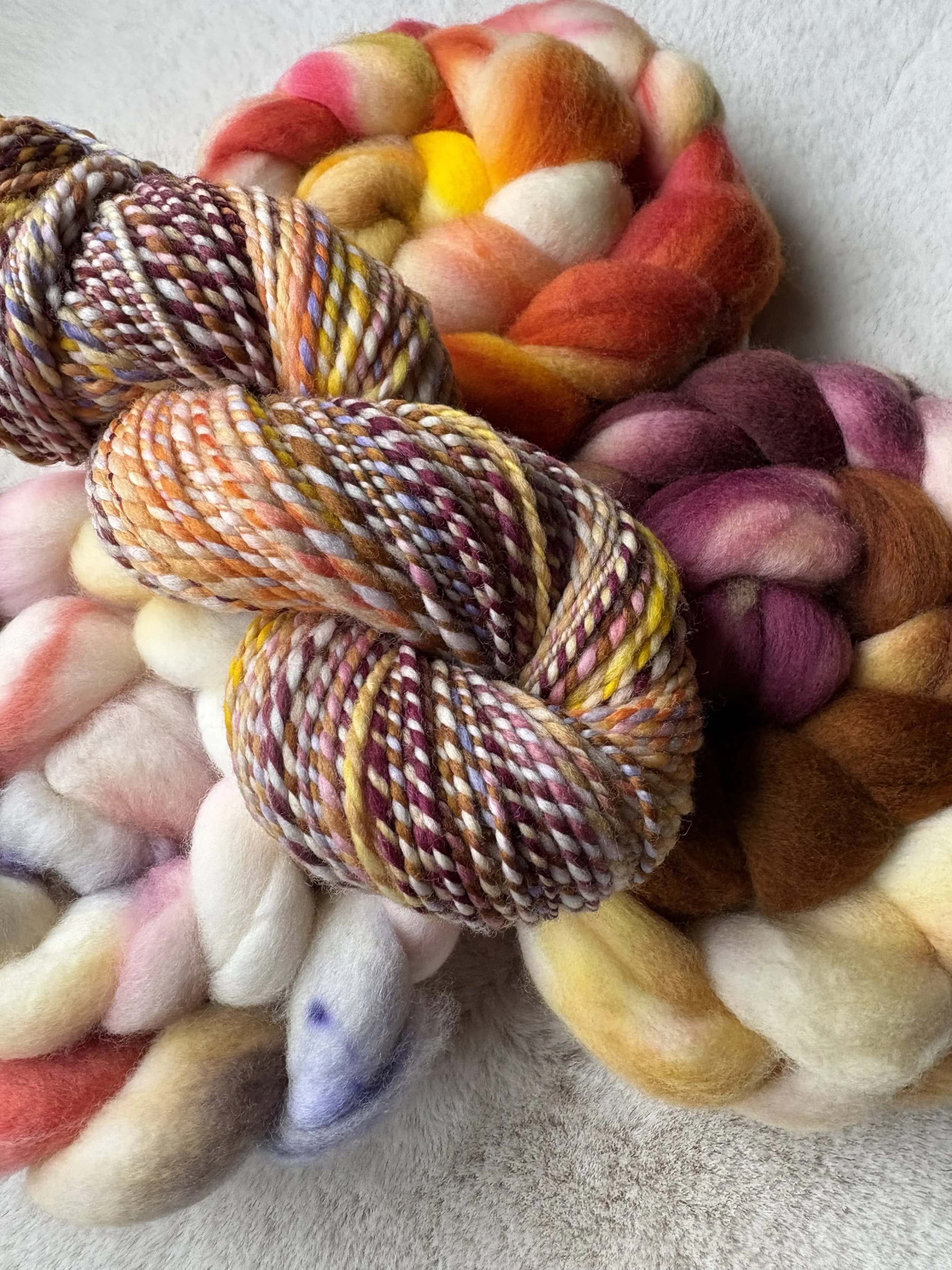 The Joy of Spinning Mismatched Braids and Fibers