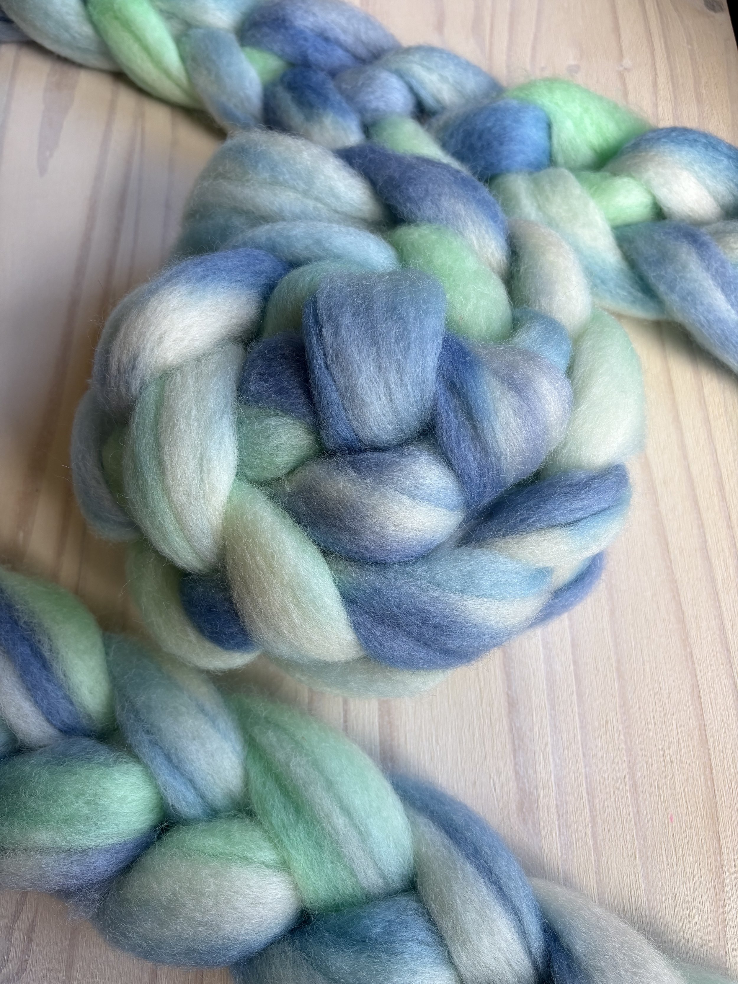 Mint Tide | New Zealand Romney Carded Sliver