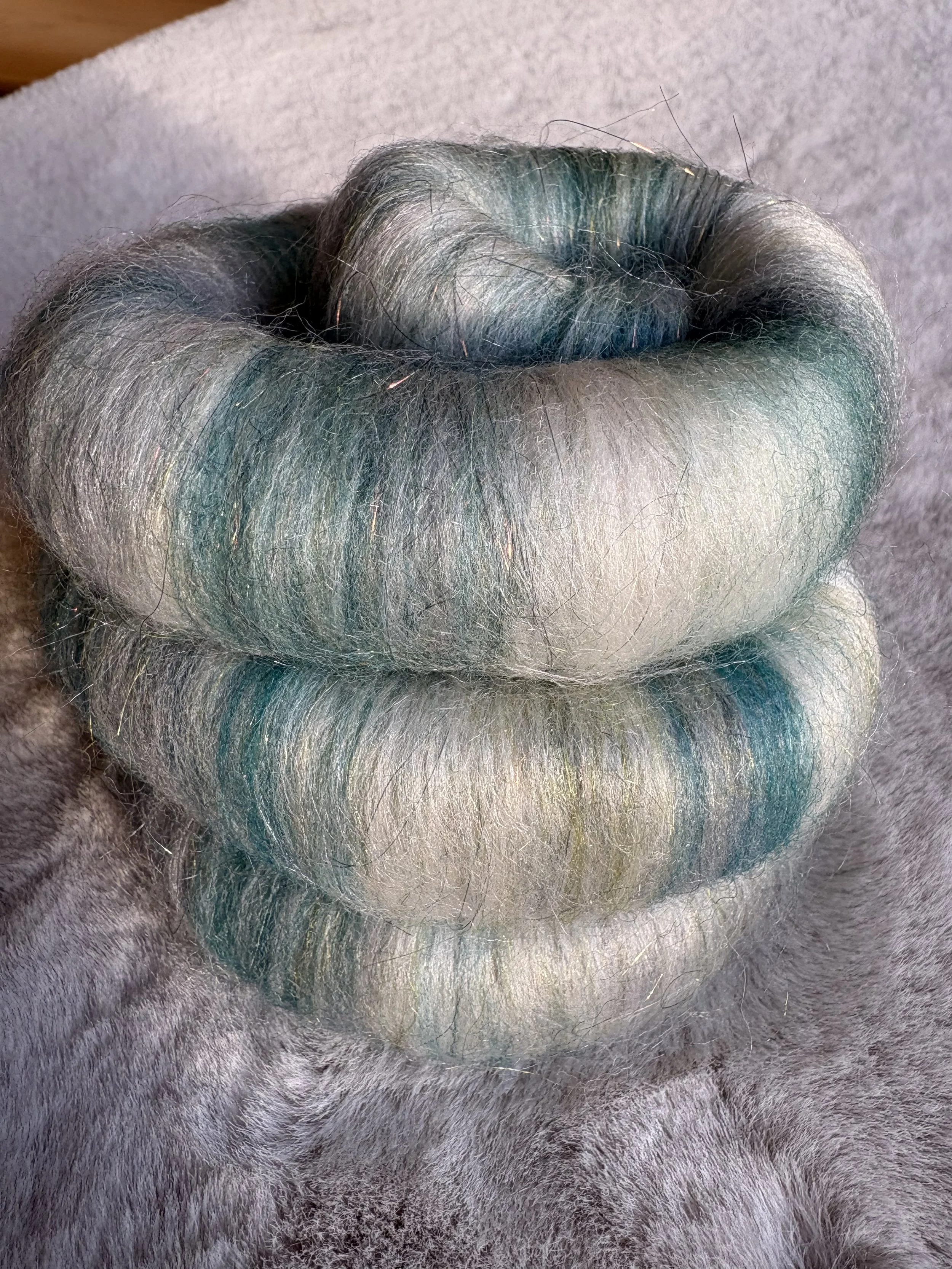 Sea Glass - Hand Blended Rolag