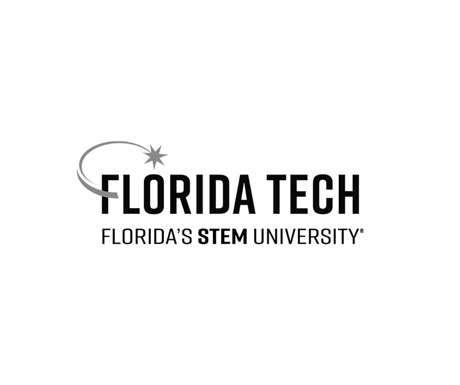 Logo for Florida Tech, Florida's STEM university, with a star and orbit design.