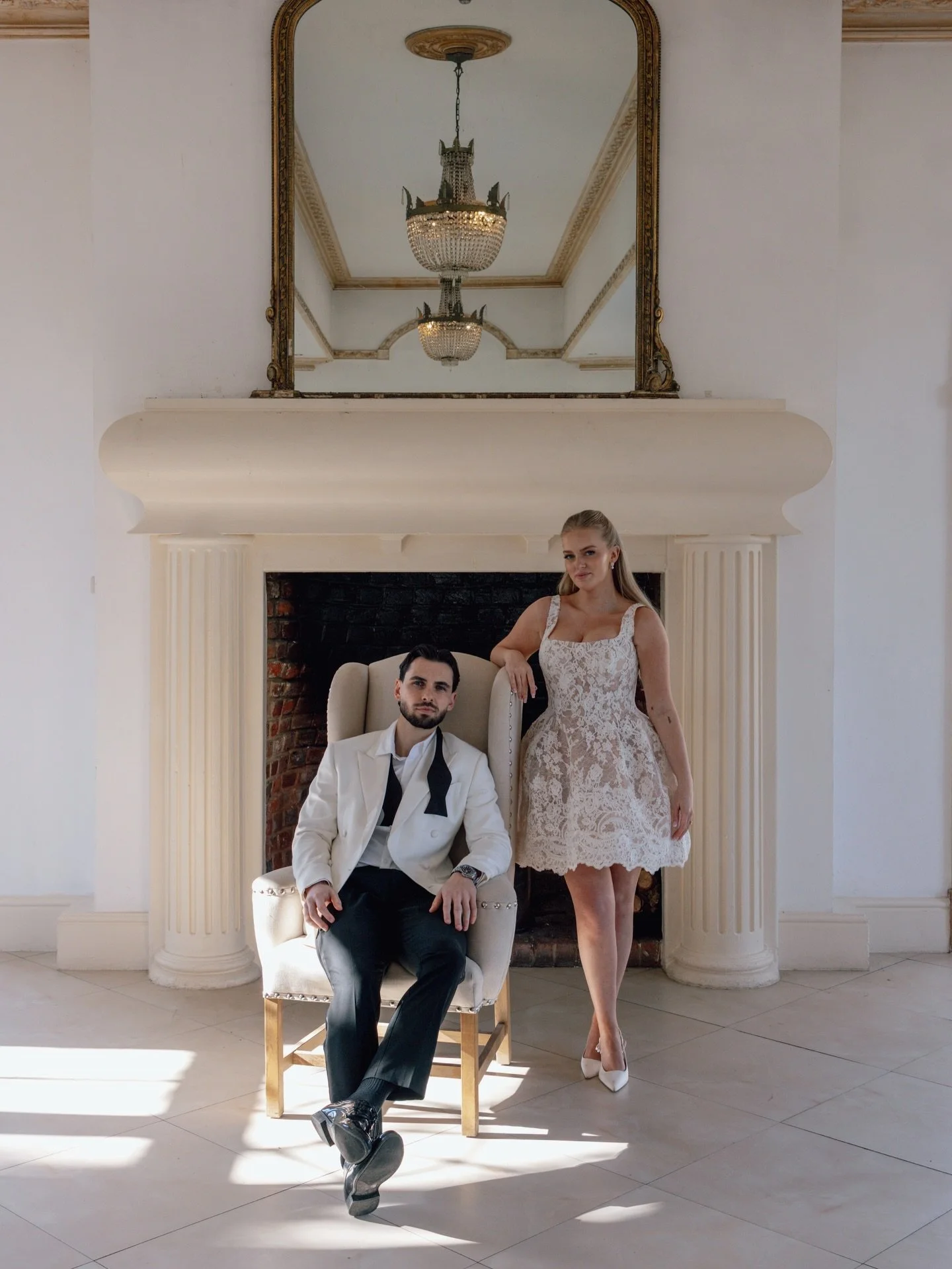 Kimberley and Callum 🤍 

A few more from this stunning styled shoot&hellip;

Concept &amp; organiser @sophotographyuk.weddings
Stylist, draping &amp; decor @theluxeoccasion
Models @callumandkimberley
Venue @northbrook.park
Hair @katya.valentinahair
