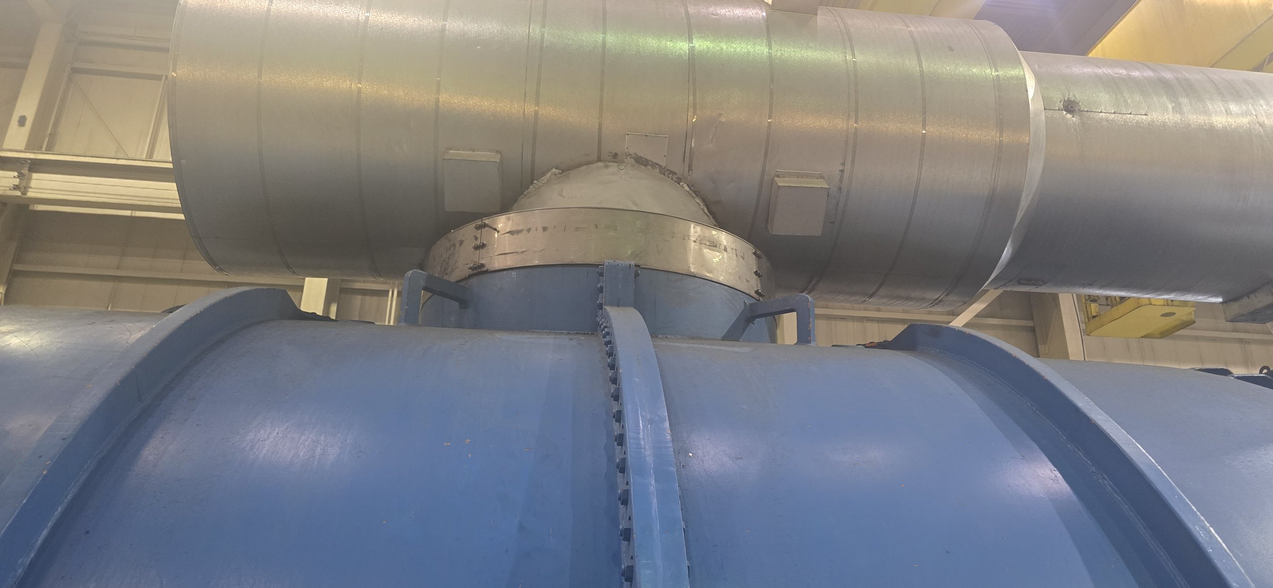 Low Pressure Turbine in a fossil power plant that condenser air inleakage was performed by Absolute Maintenance Solutions, LLC (AMS) A major leak was identified on the Cross-over Connection of the Low-Press Turbine at a fossil power plant