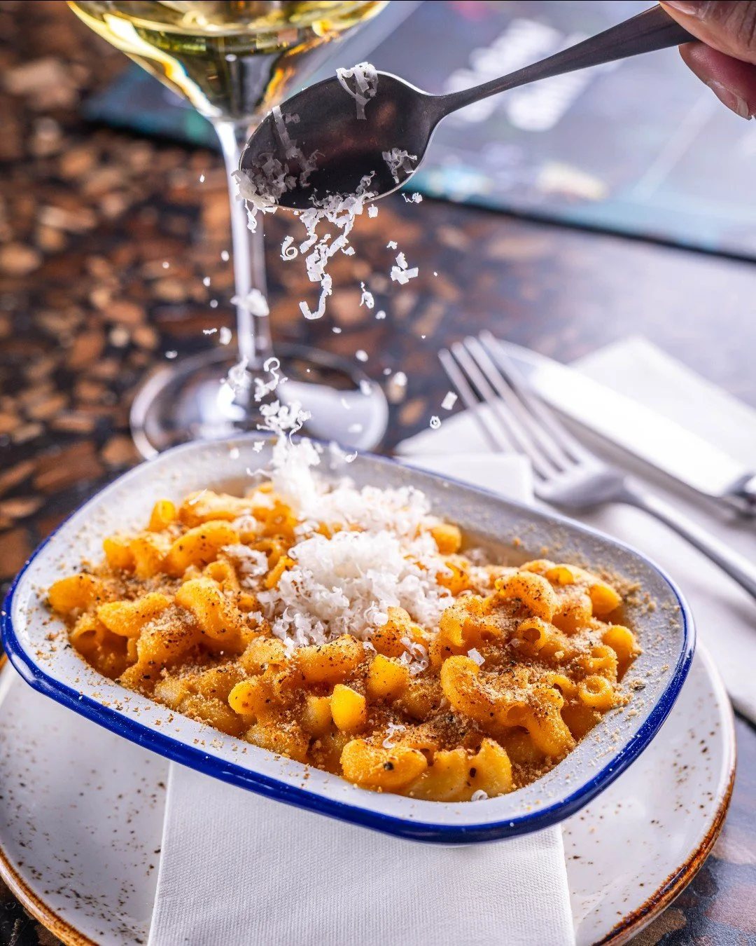 Creamy, warm, and laced with just the right touch of truffle &mdash; our mac &amp; cheese is comfort with a little flirt 🧀

Want more? Check out our full menu in our bio link.