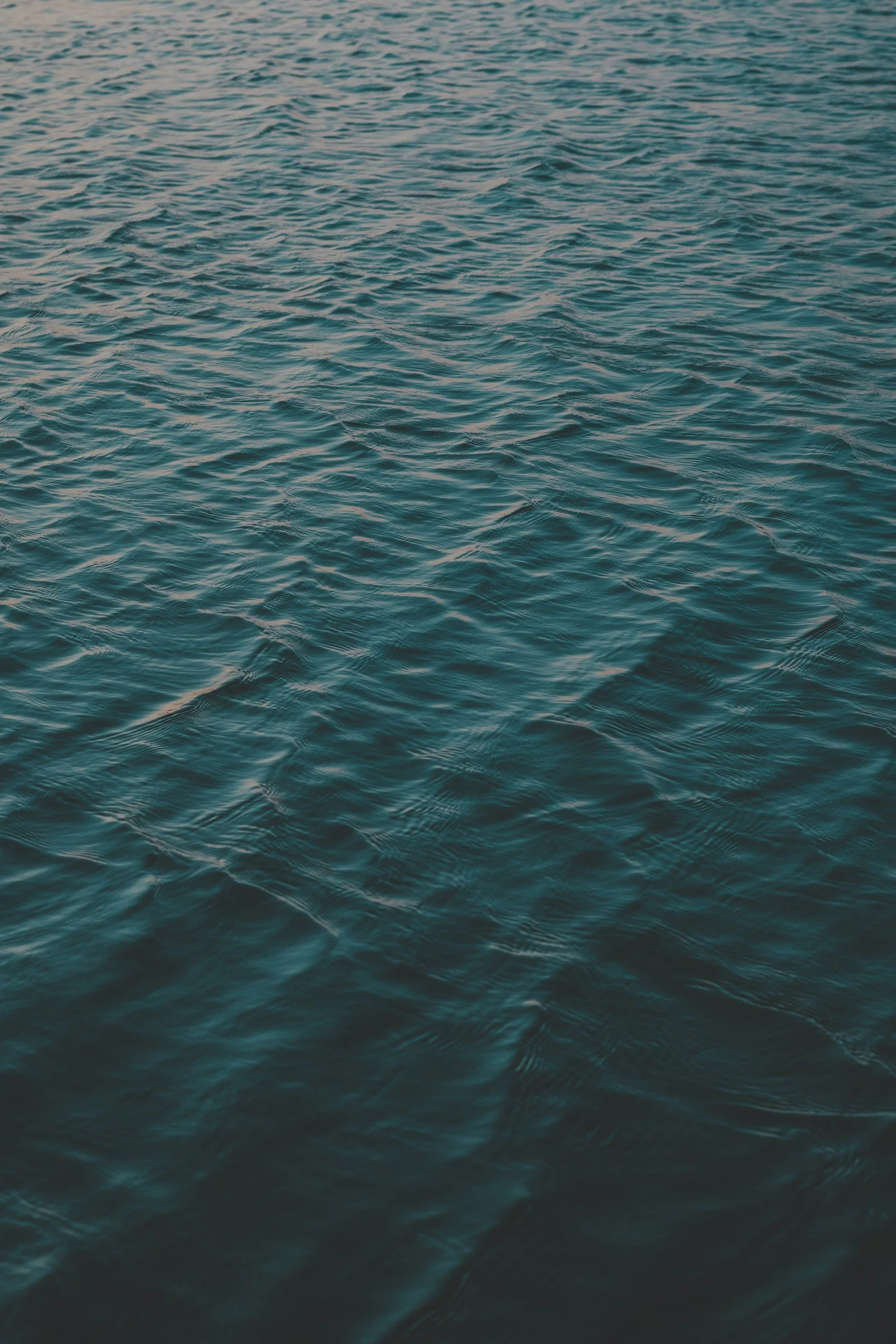Expanse of ocean water with gentle ripples.