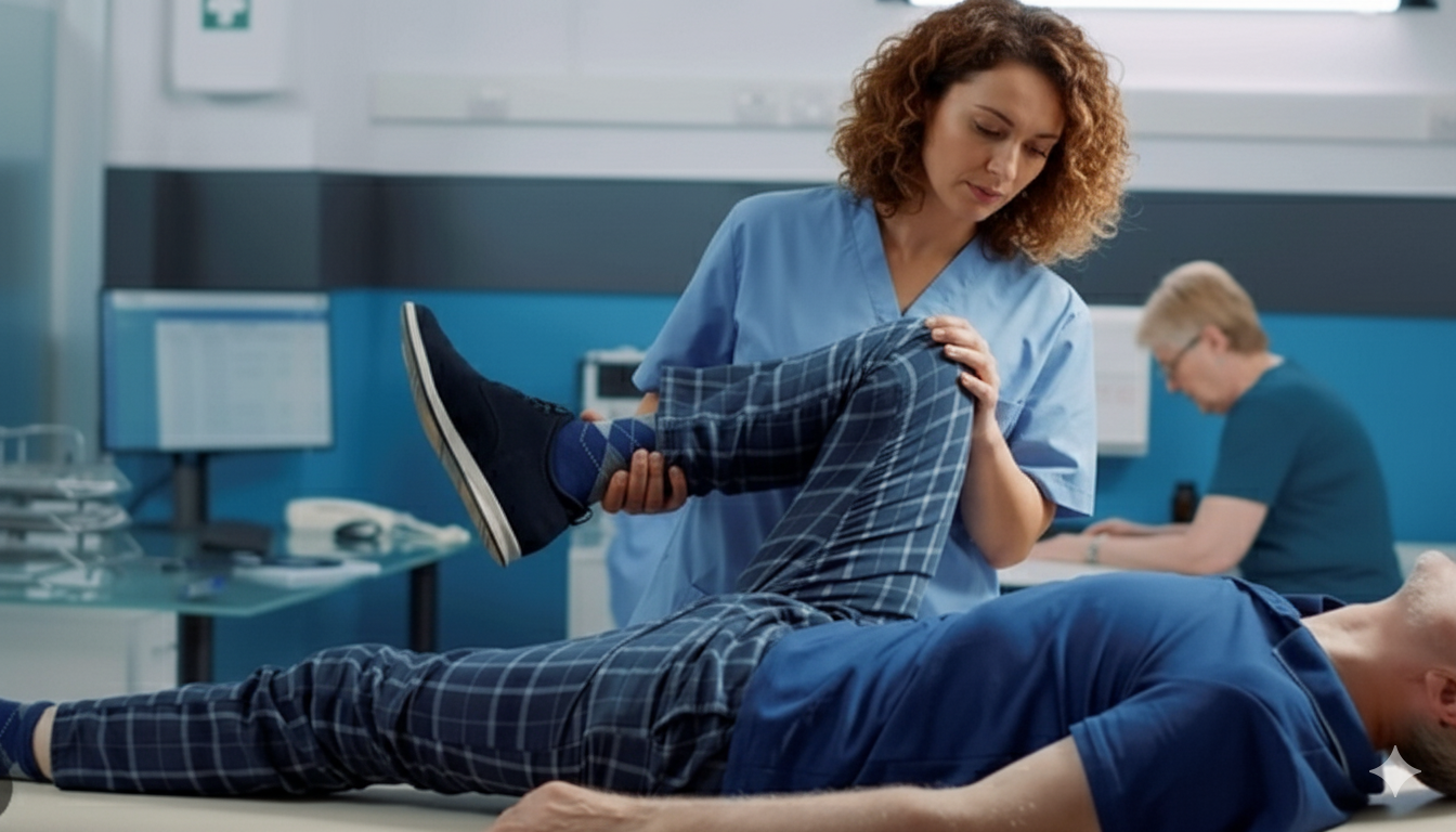 profesional de salud hace evaluación ergonómica de puestos de trabajo