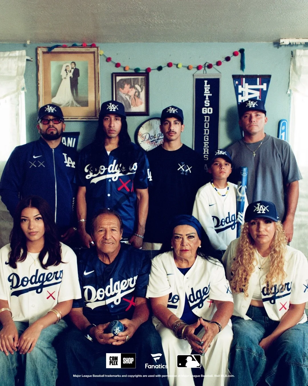 KAWS MLB Fanatics and Complex Family Photo Dodgers
