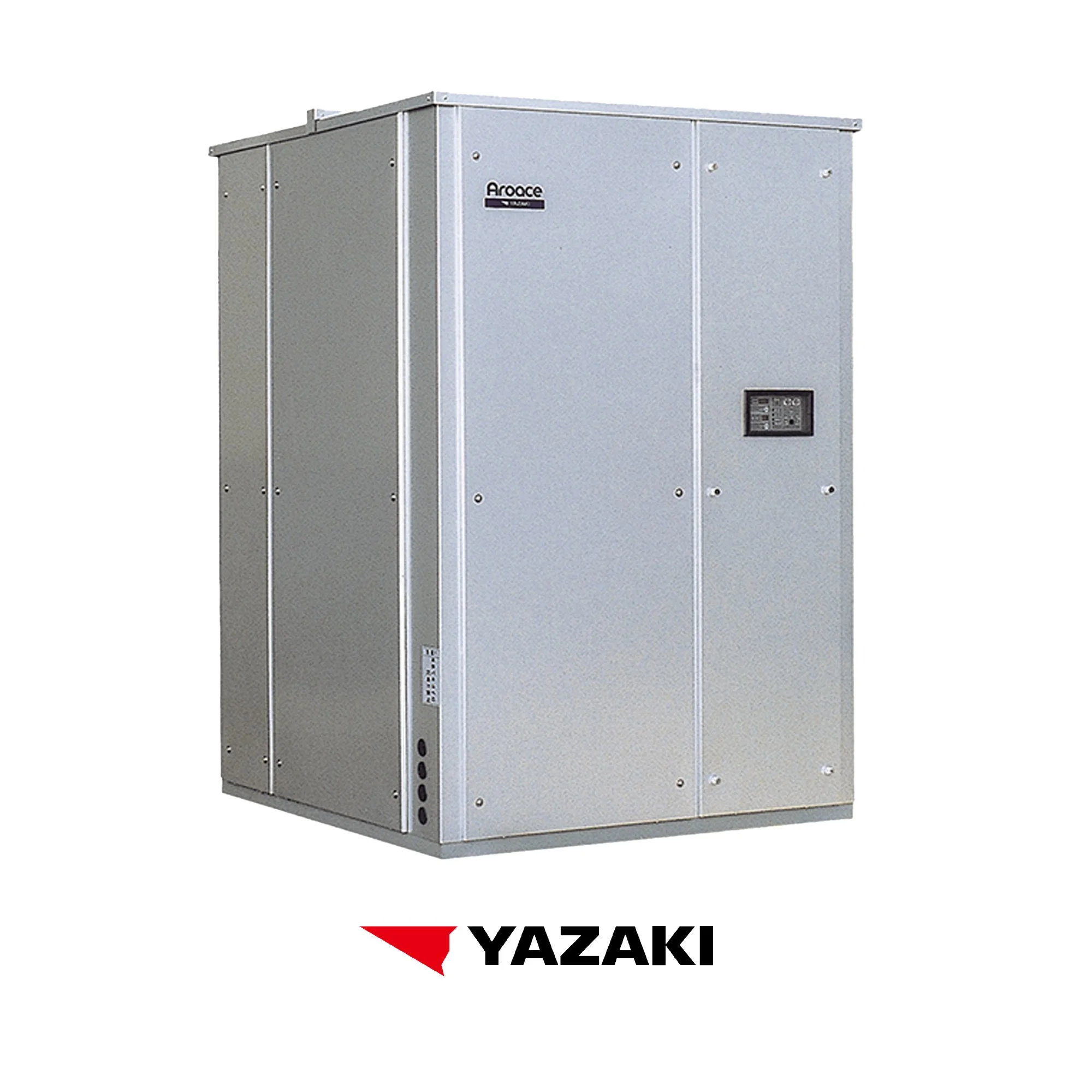 large industrial electrical cabinet with the YAZAKI logo below it.