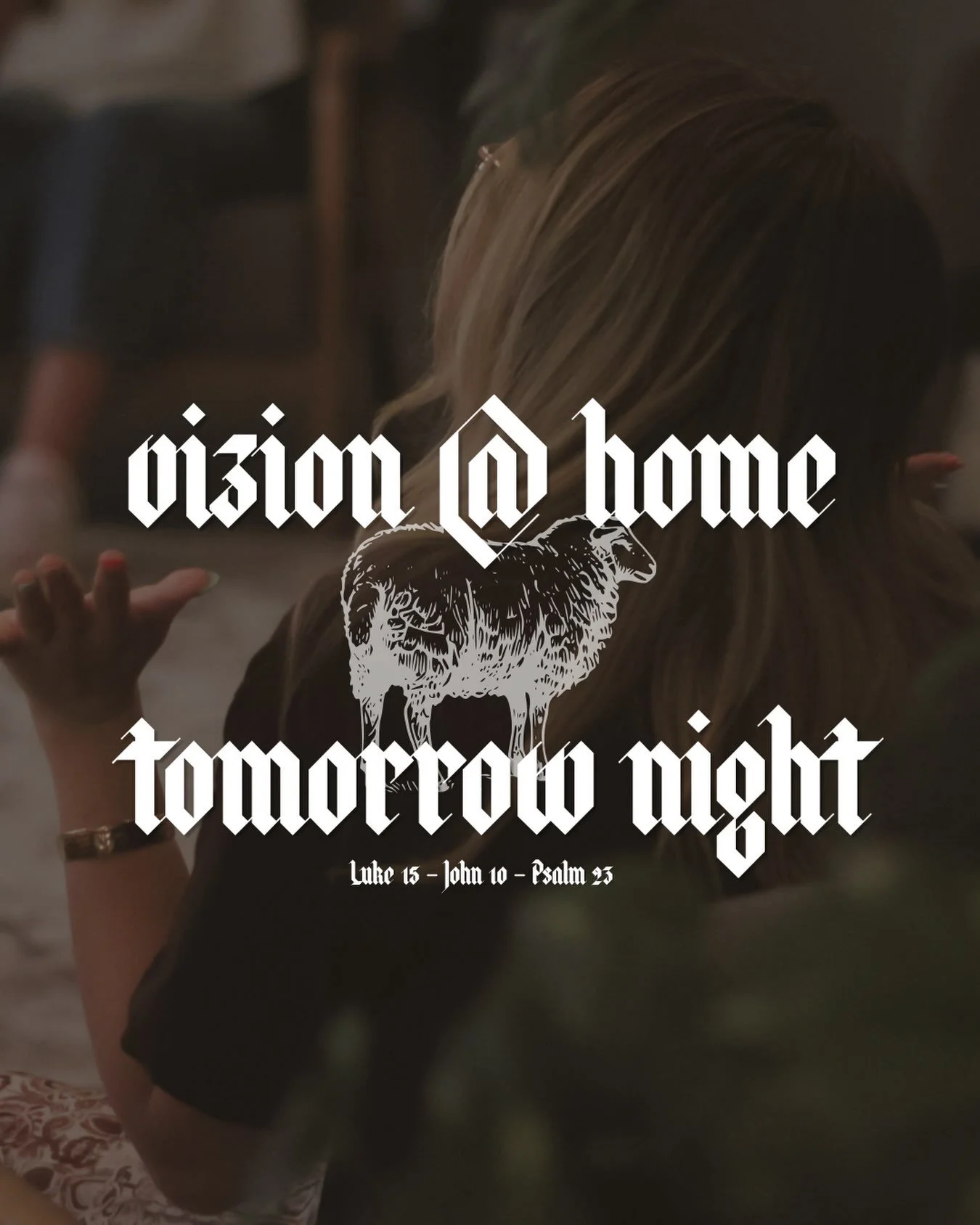 Tomorrow night. Be there &amp; bring a friend! Can&rsquo;t wait to see you 🐑