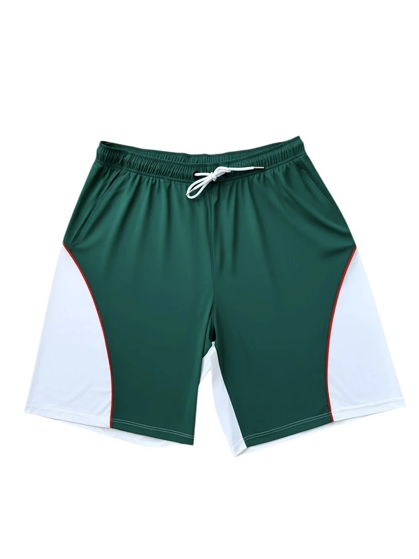 MEN’S BOARD SHORTS (GREEN/WHITE)