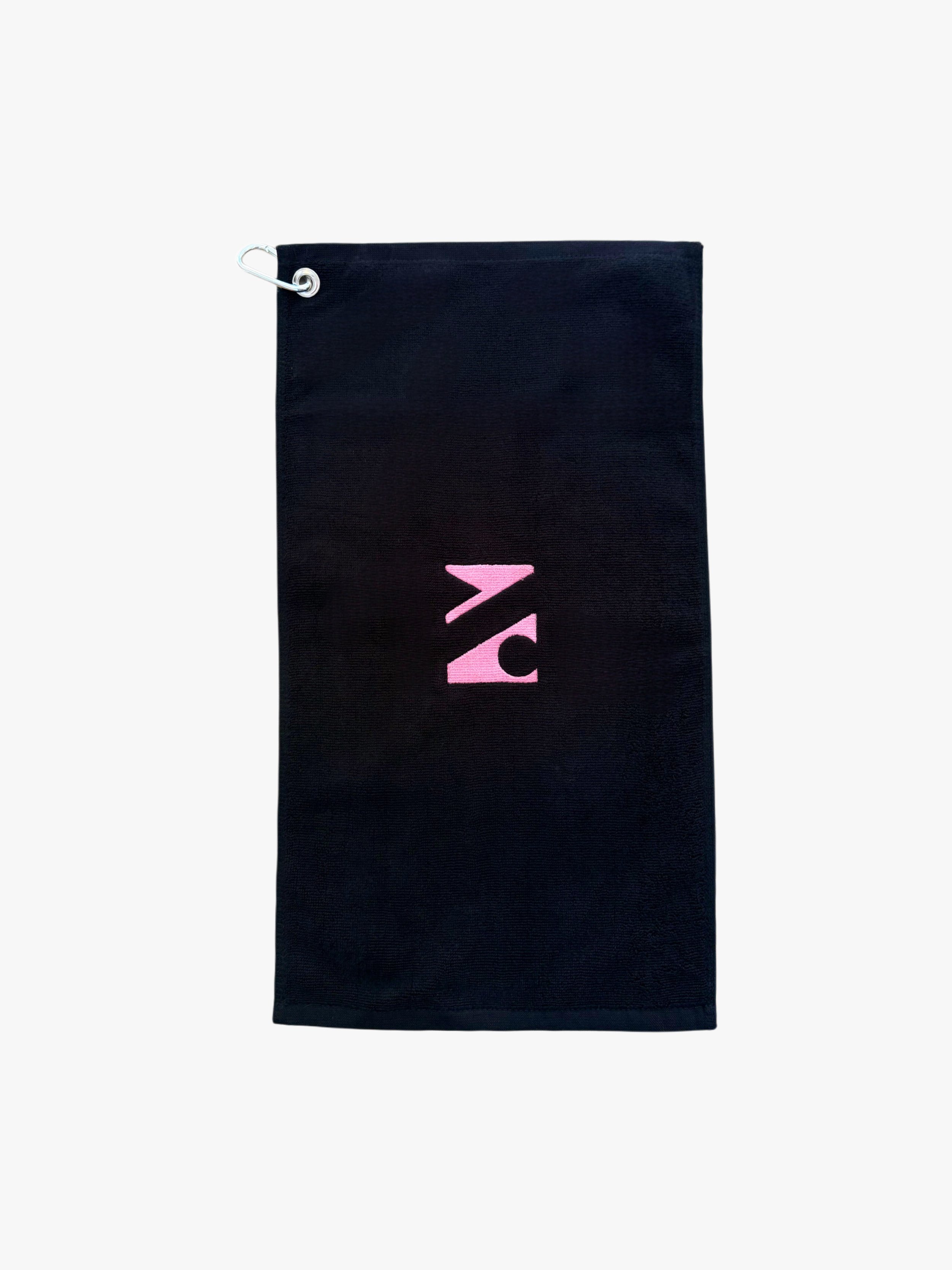 CAGE TOWEL BLACK/PINK